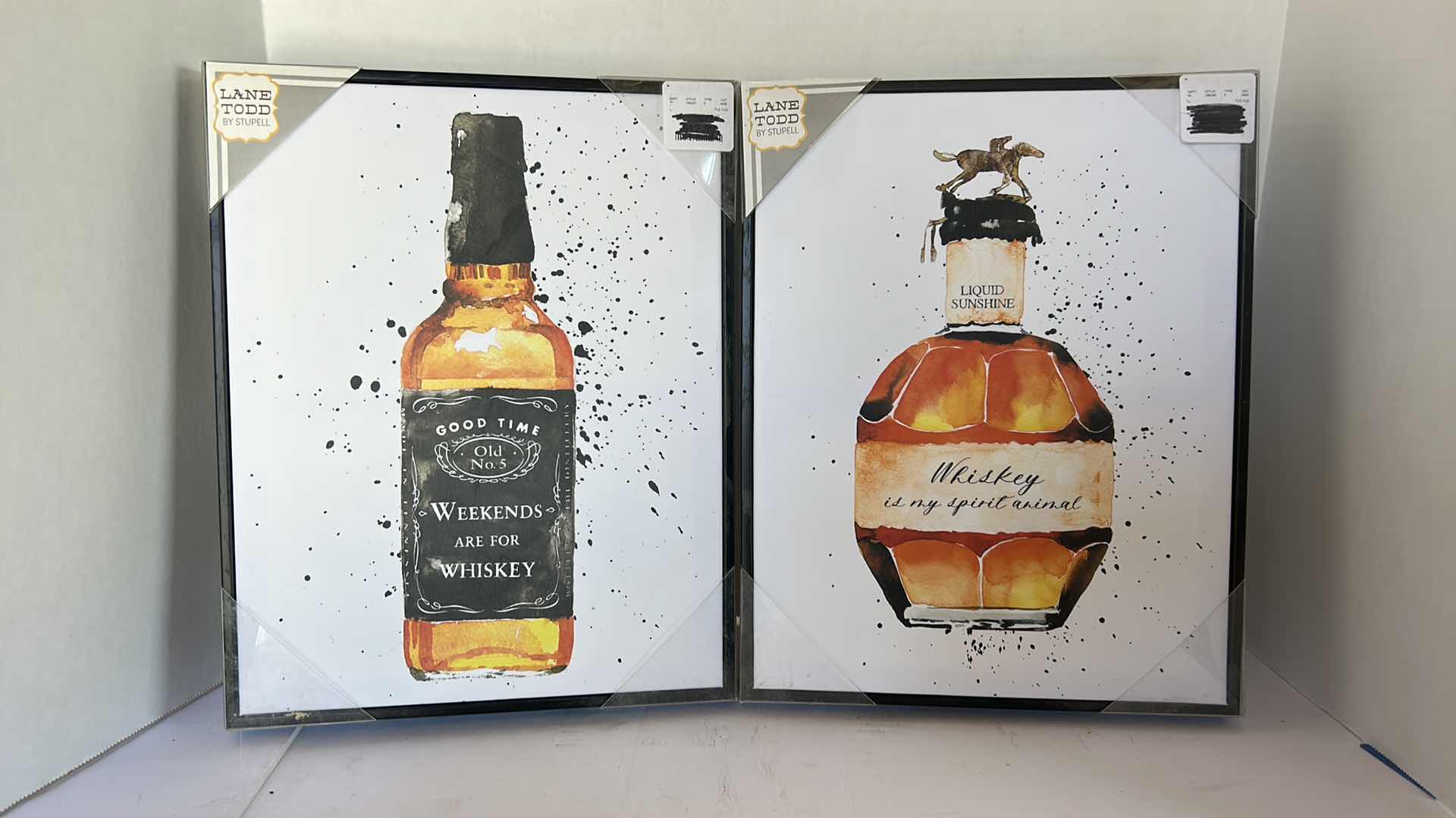 Photo 1 of TWO NEW STRETCHED CANVAS BRANDY WHISKEY 11” x 14”ARTWORK