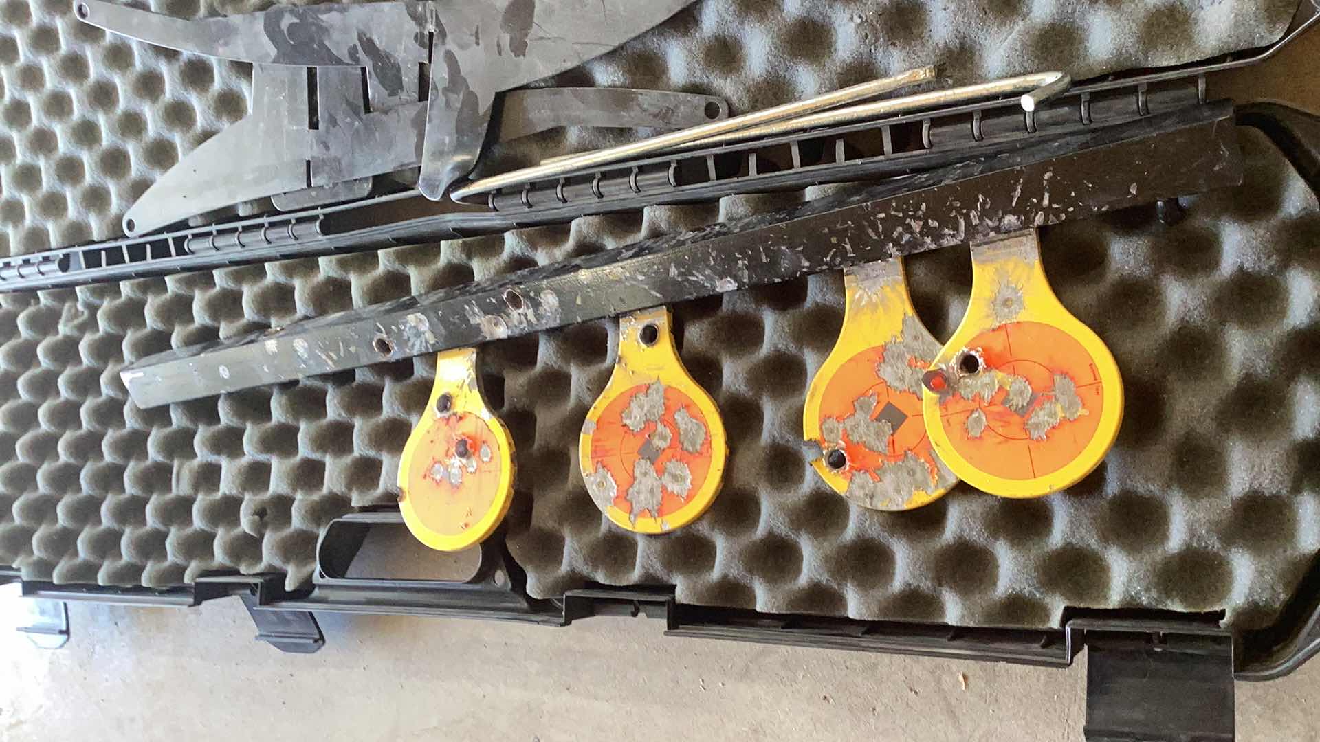 Photo 1 of RIFLE CASE AND METAL TARGETS WITH STAND