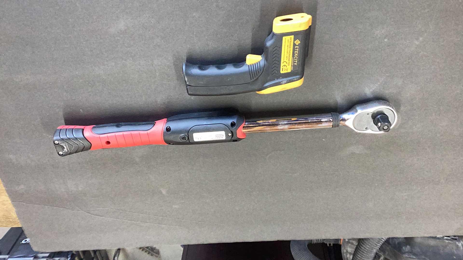 Photo 1 of AC DELCO ARM601-4 1/2” DIGITAL TORQUE WRENCH AND ETEKCITY INFRARED THERMOMETER