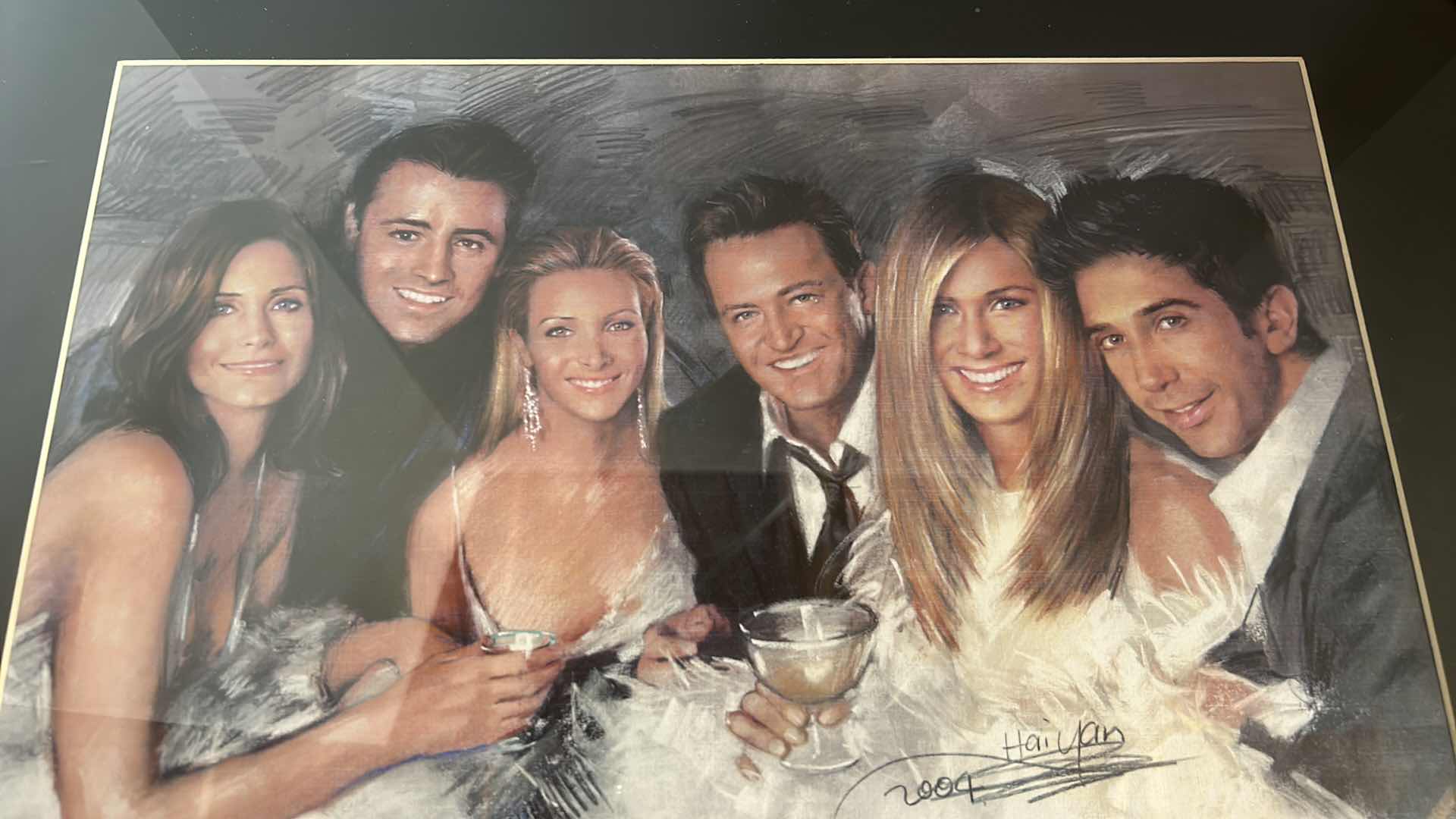 Photo 1 of “FRIENDS” SIGNED ARTWORK FRAMED 20” x 16”