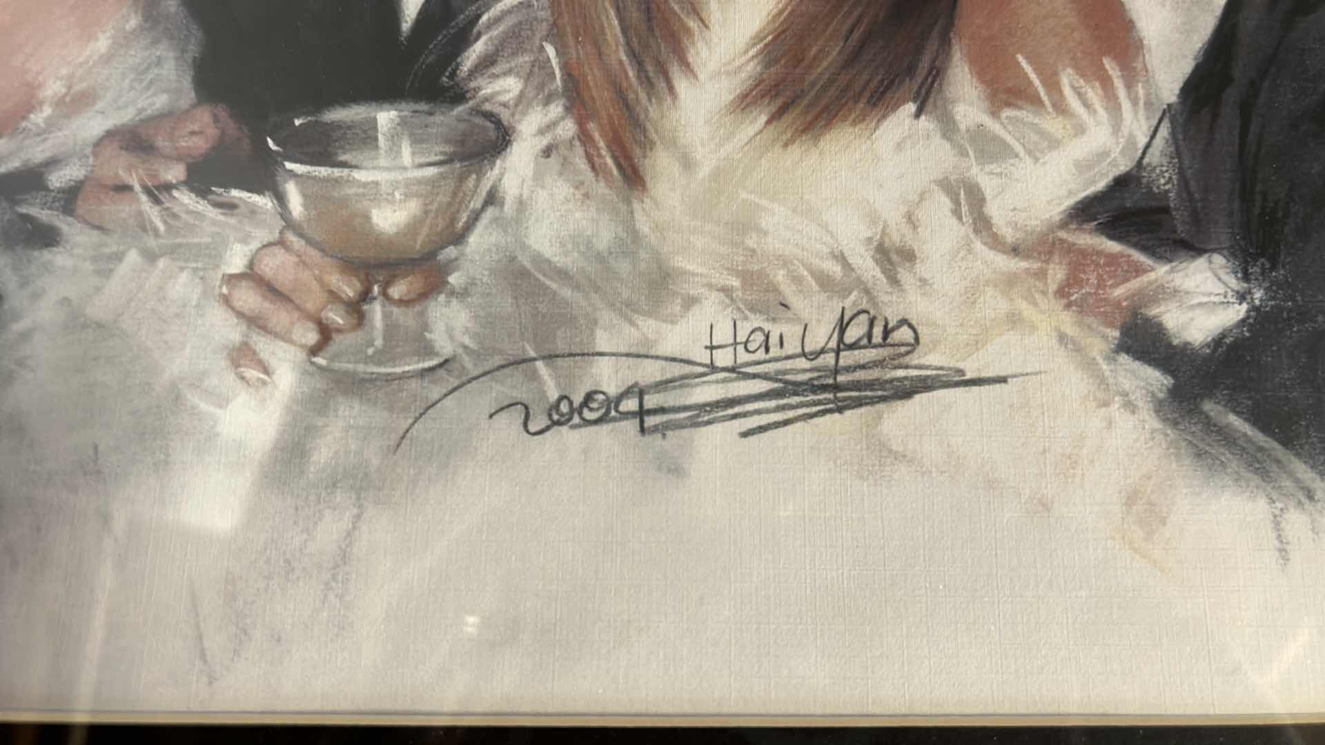 Photo 1 of “FRIENDS” SIGNED ARTWORK FRAMED 20” x 16”