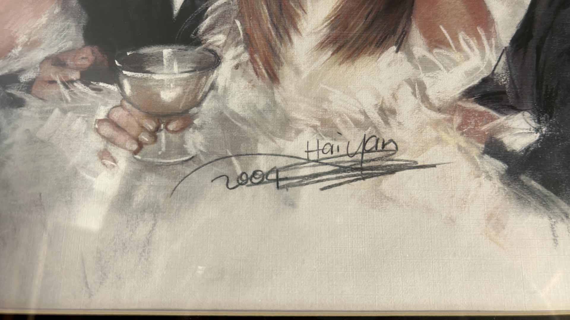 Photo 1 of “FRIENDS” SIGNED ARTWORK FRAMED 20” x 16”