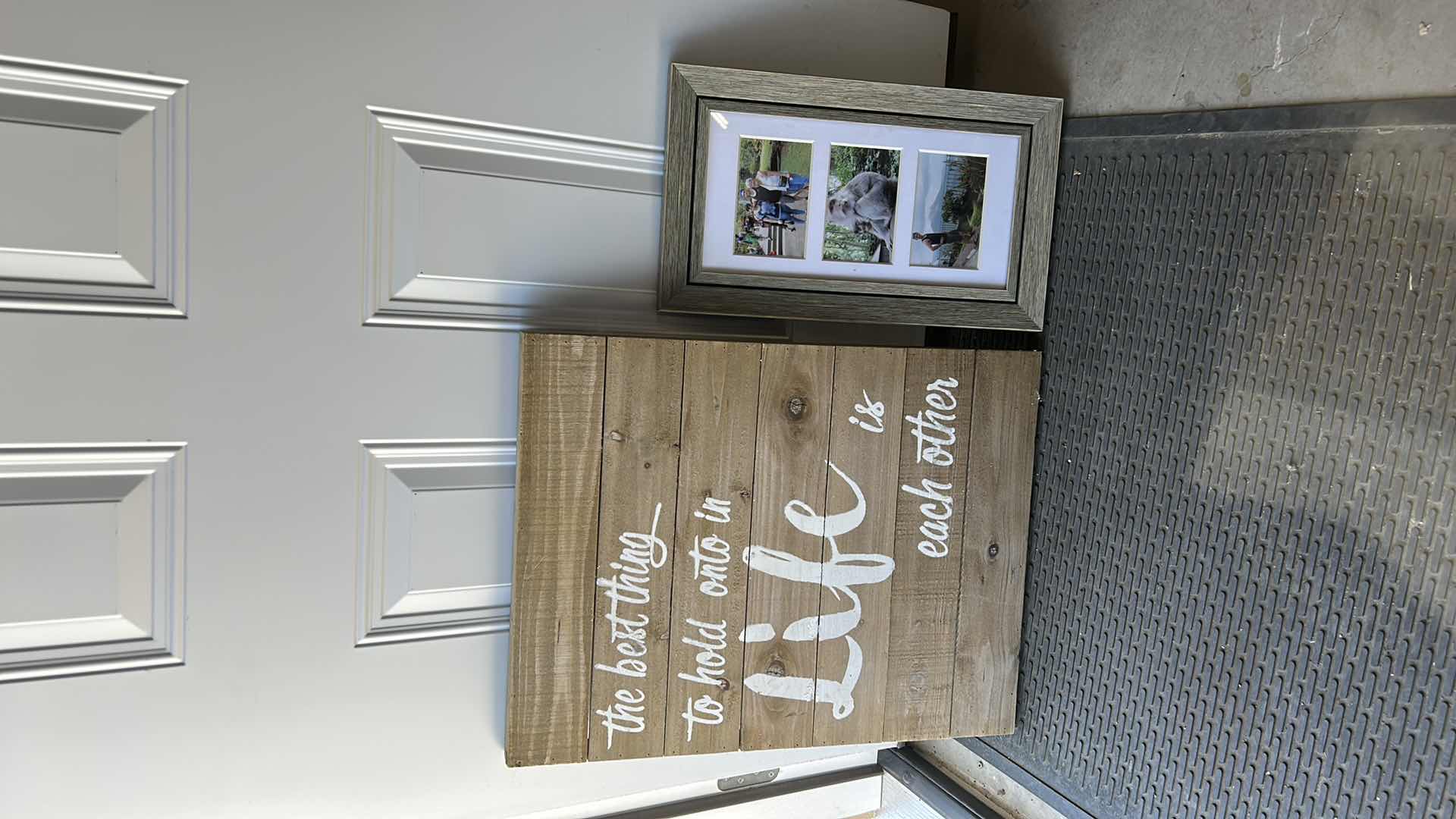 Photo 1 of WOOD WALL DECOR 20” x 25.5” AND PICTURE FRAME