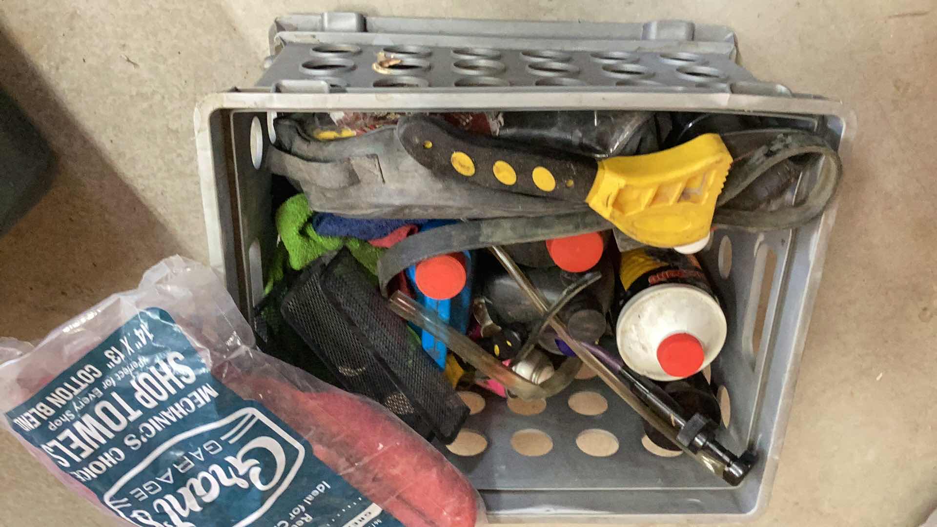 Photo 1 of CONTAINER FULL OF AUTOMOBILE FLUIDS