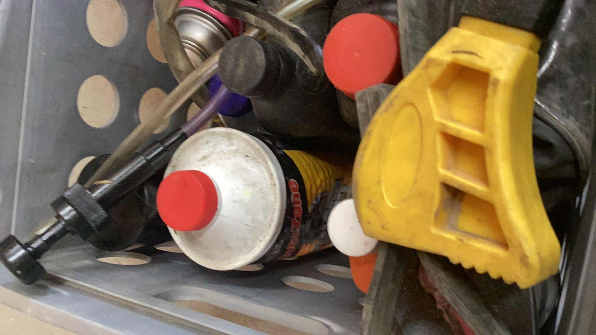 Photo 1 of CONTAINER FULL OF AUTOMOBILE FLUIDS