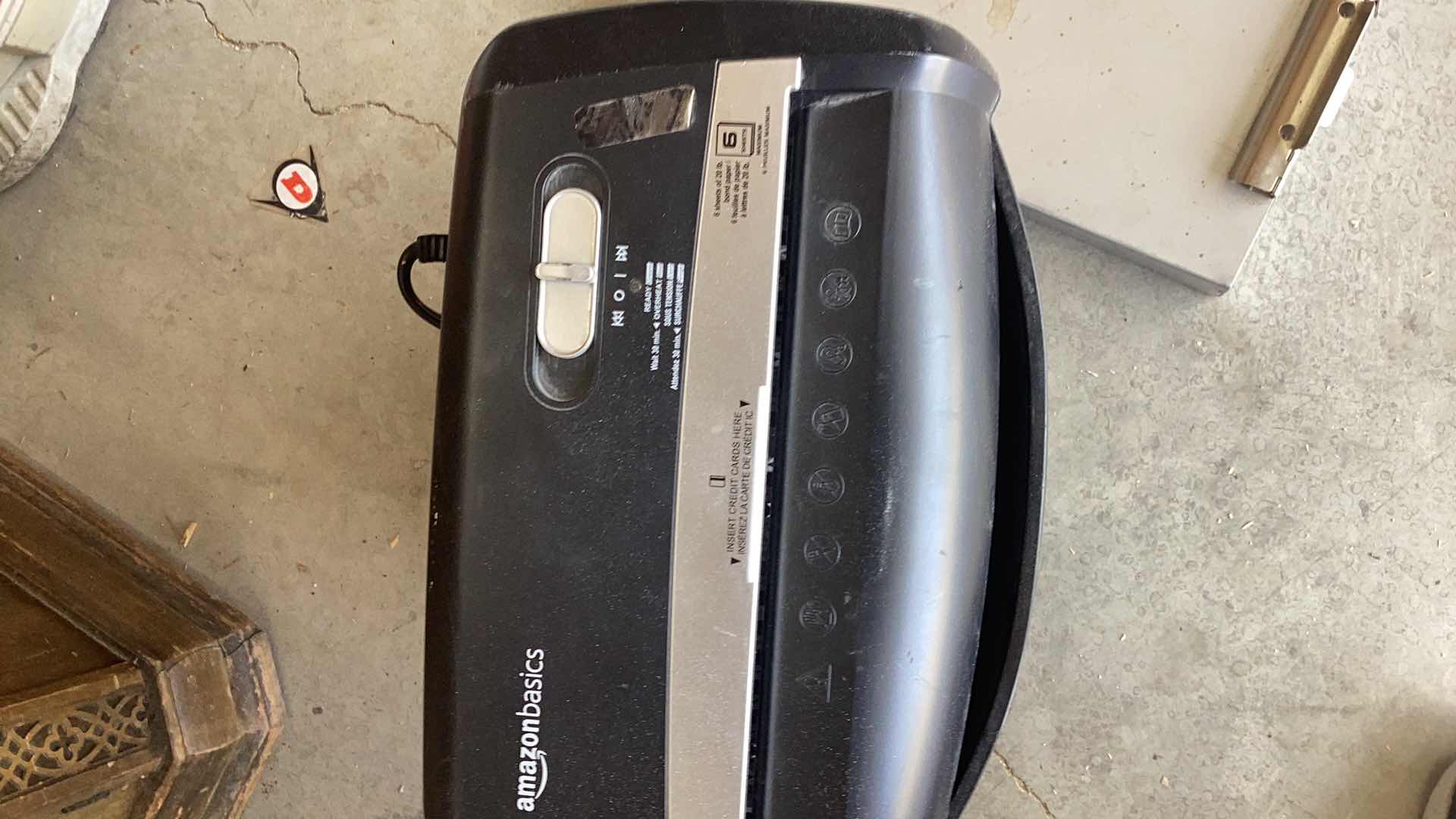 Photo 1 of PAPER SHREDDER AND METAL DOCUMENT HOLDER