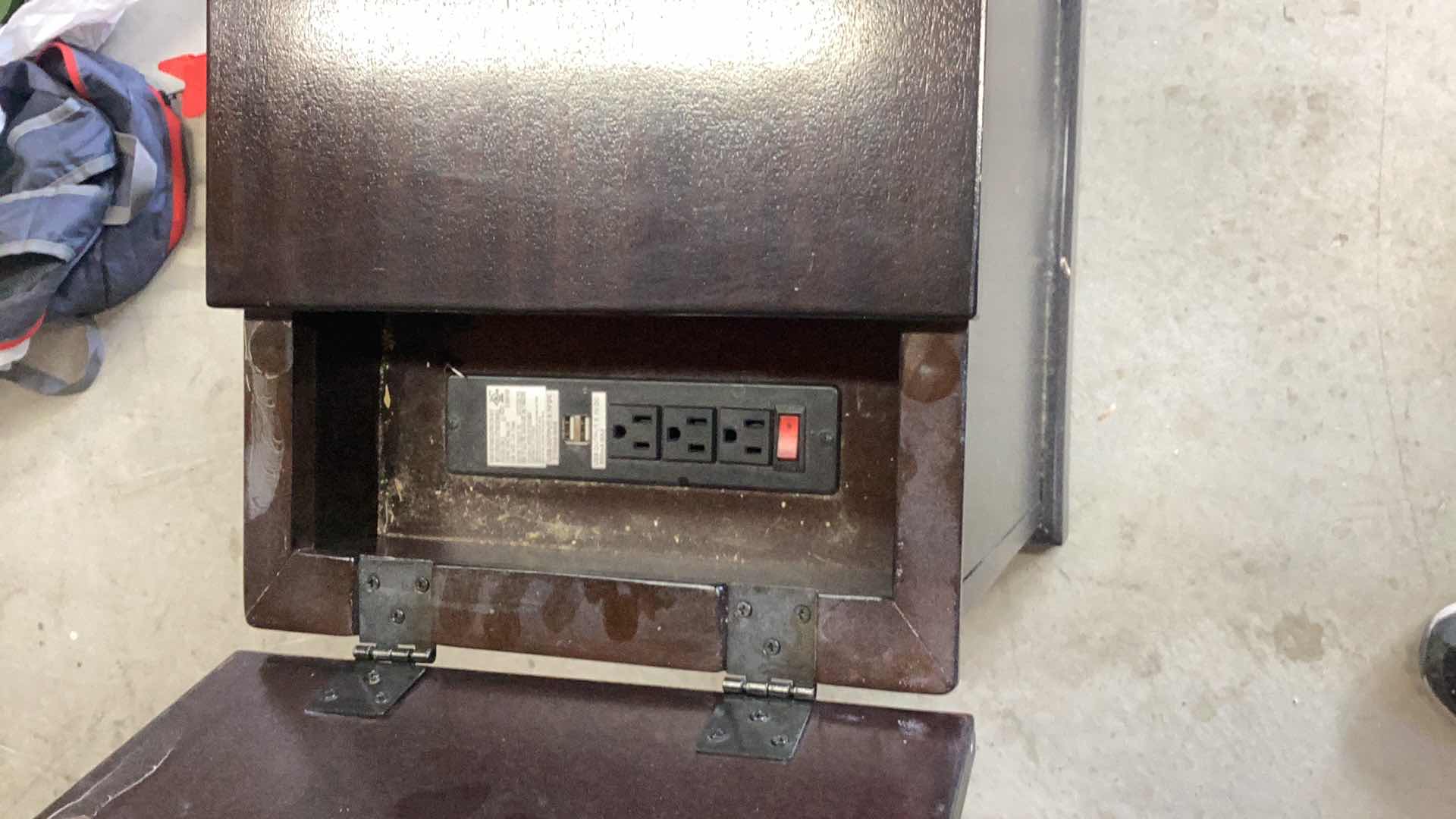 Photo 1 of END TABLE  14” X 24” H 23” WITH USB CONNECTORS