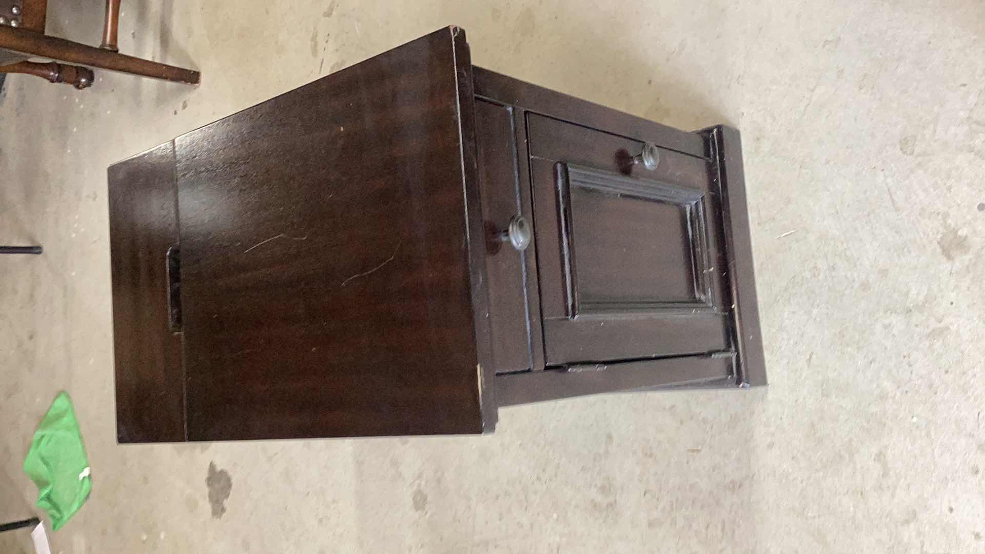 Photo 1 of END TABLE  14” X 24” H 23” WITH USB CONNECTORS