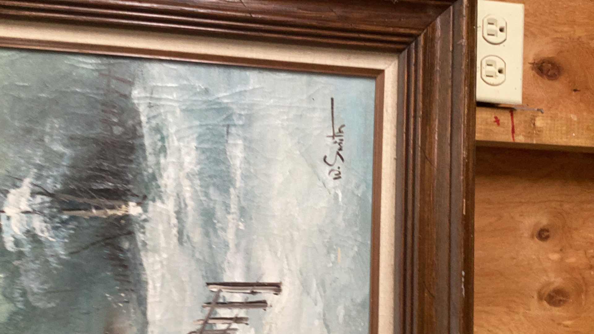 Photo 1 of W. SMITH SIGNED PAINTING 43”X 30”