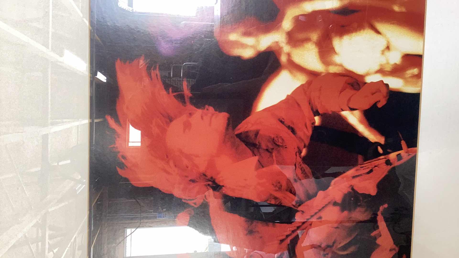 Photo 1 of KURT COBAIN LIVE CONCERT PRINT 36” X 36”