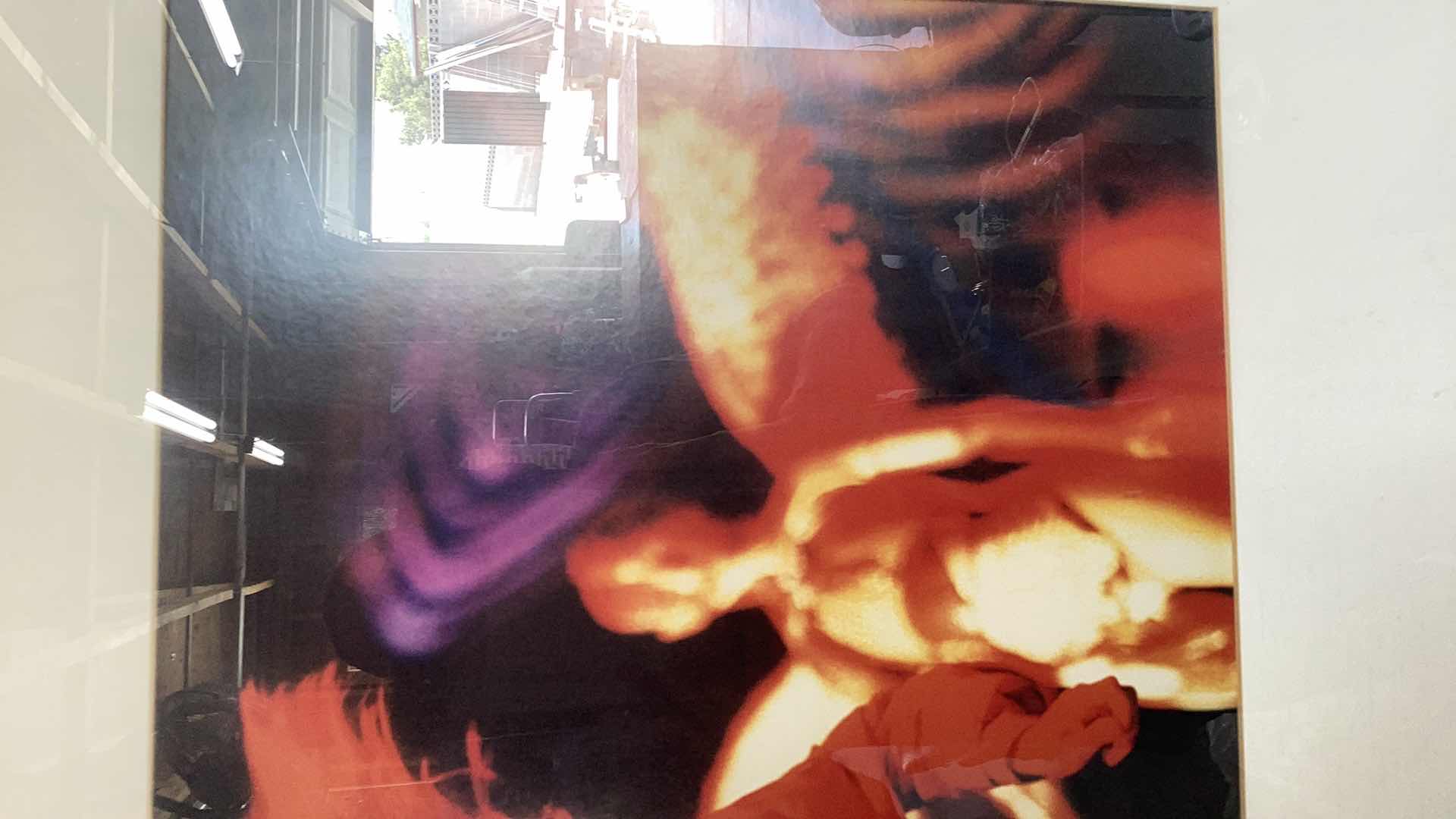 Photo 1 of KURT COBAIN LIVE CONCERT PRINT 36” X 36”