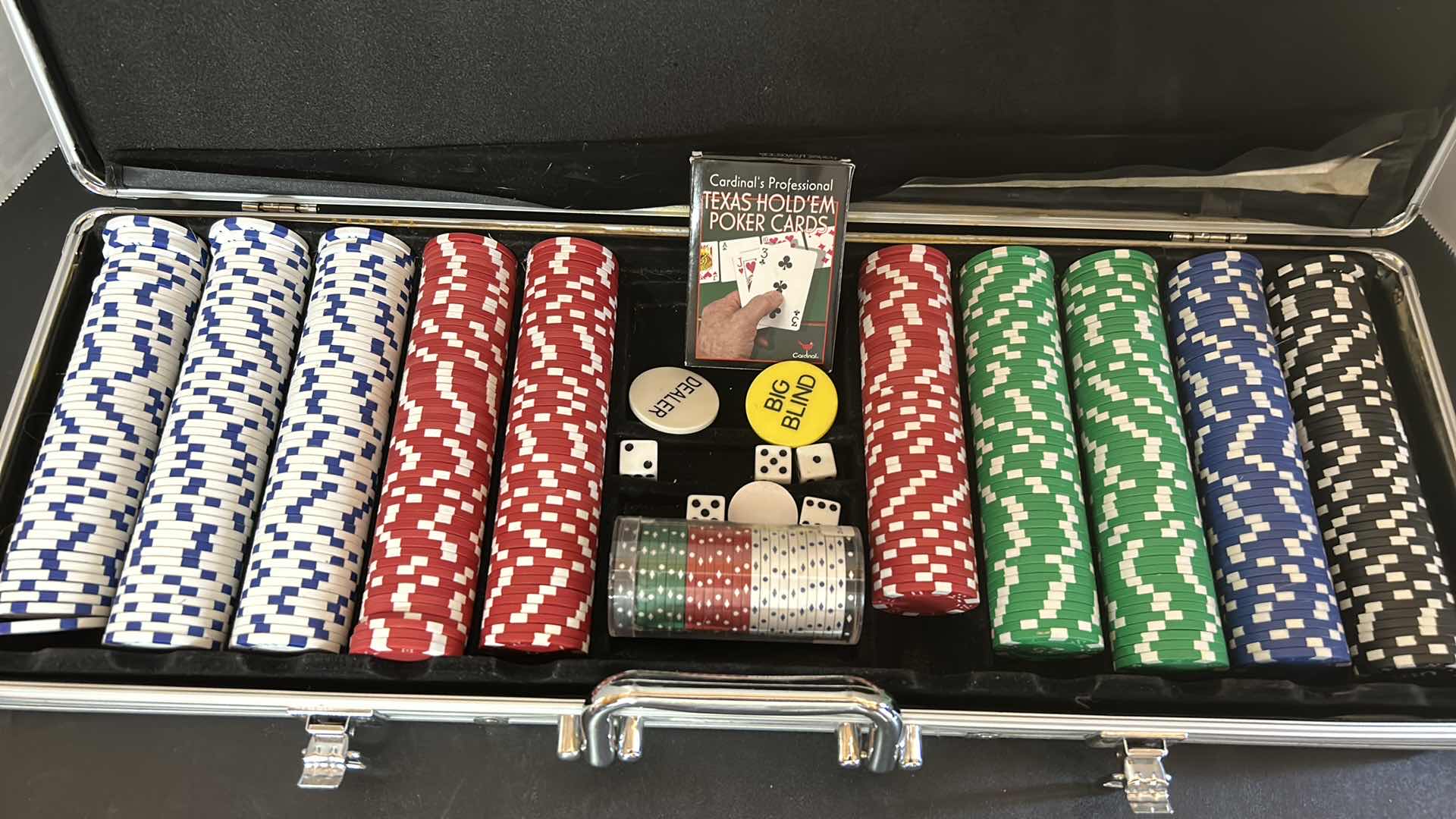 Photo 1 of POKER CHIP SET IN METAL CASE