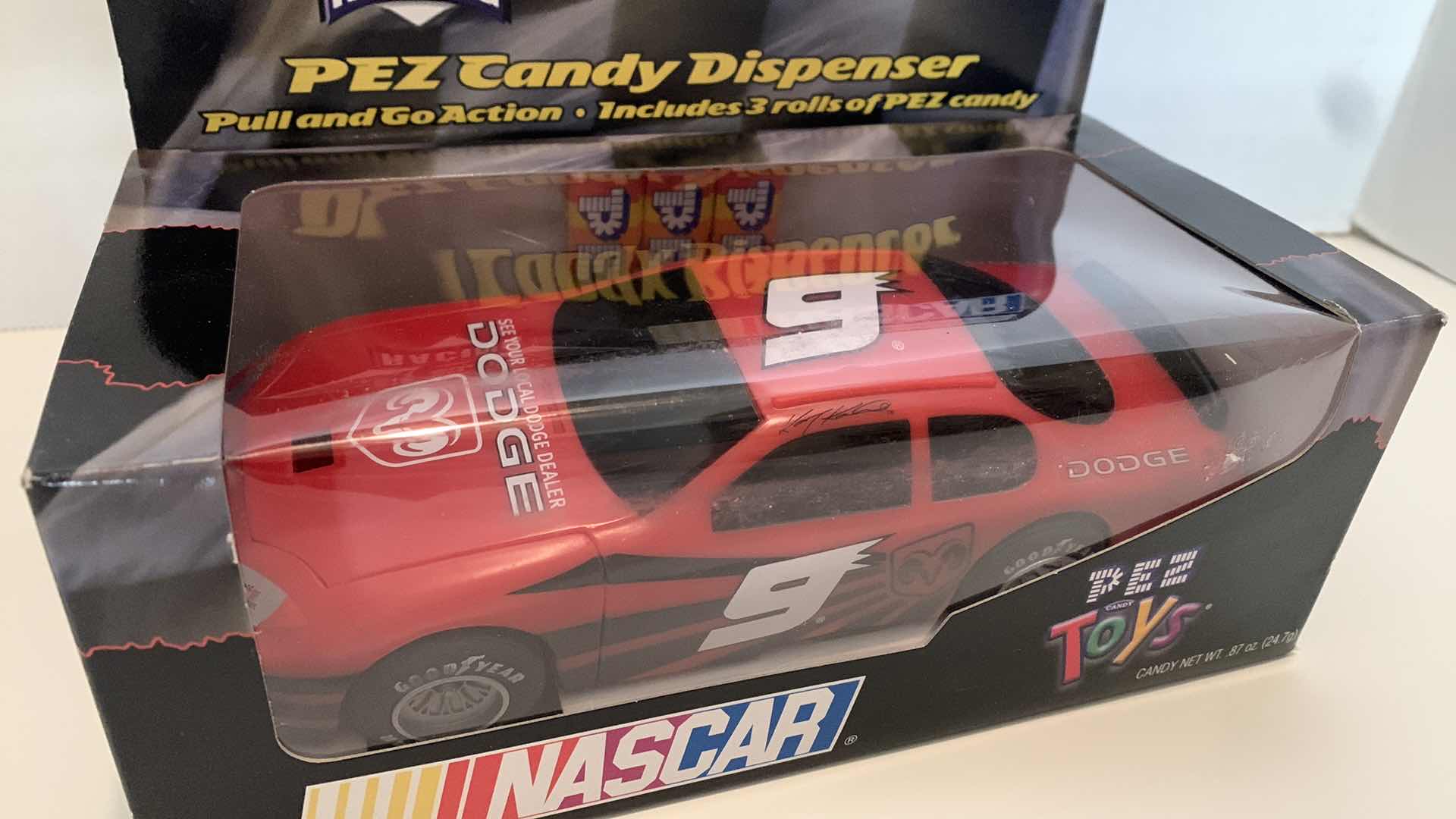 Photo 1 of 2003 PEZ CANDY DISPENSER NASCAR NUMBER 9
