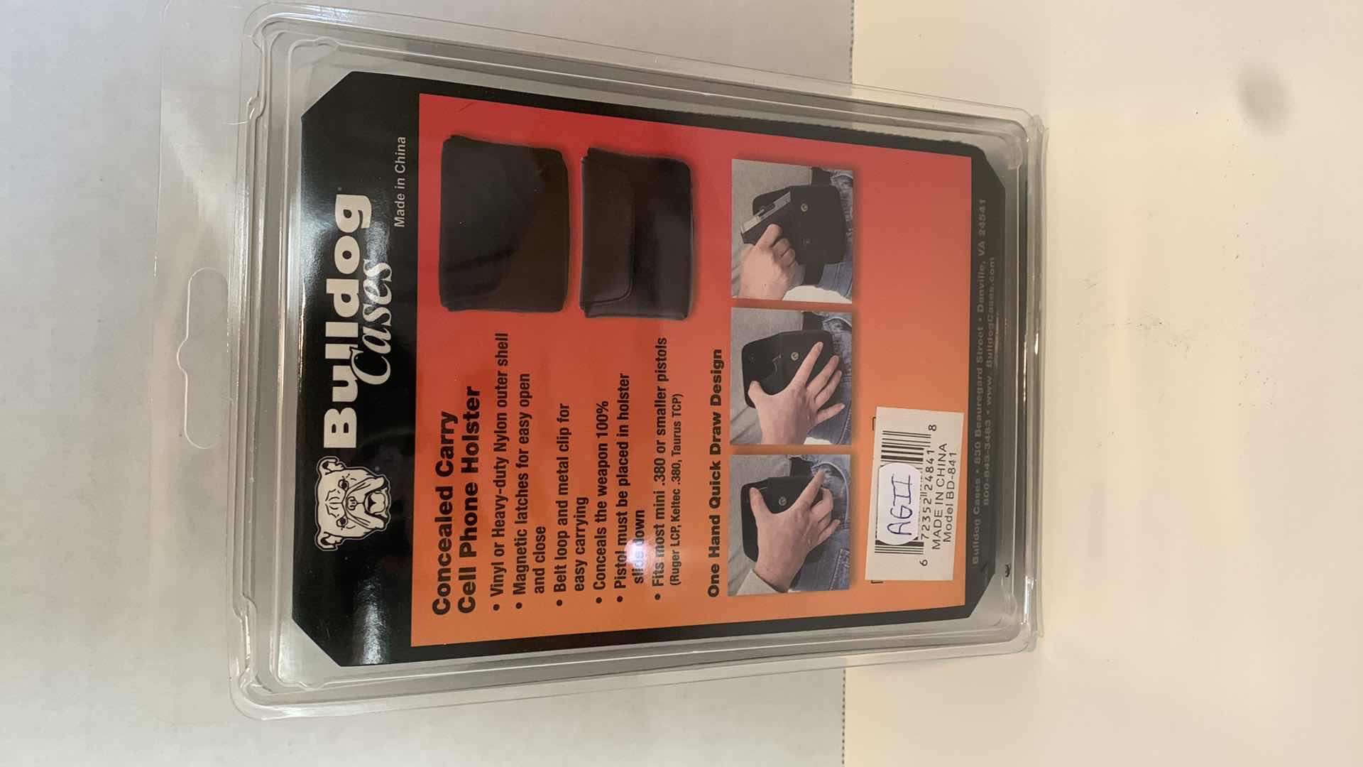 Photo 2 of BULLDOG CONCEALED CARRY CELL PHONE HOLSTER FITS MOST MINI .380