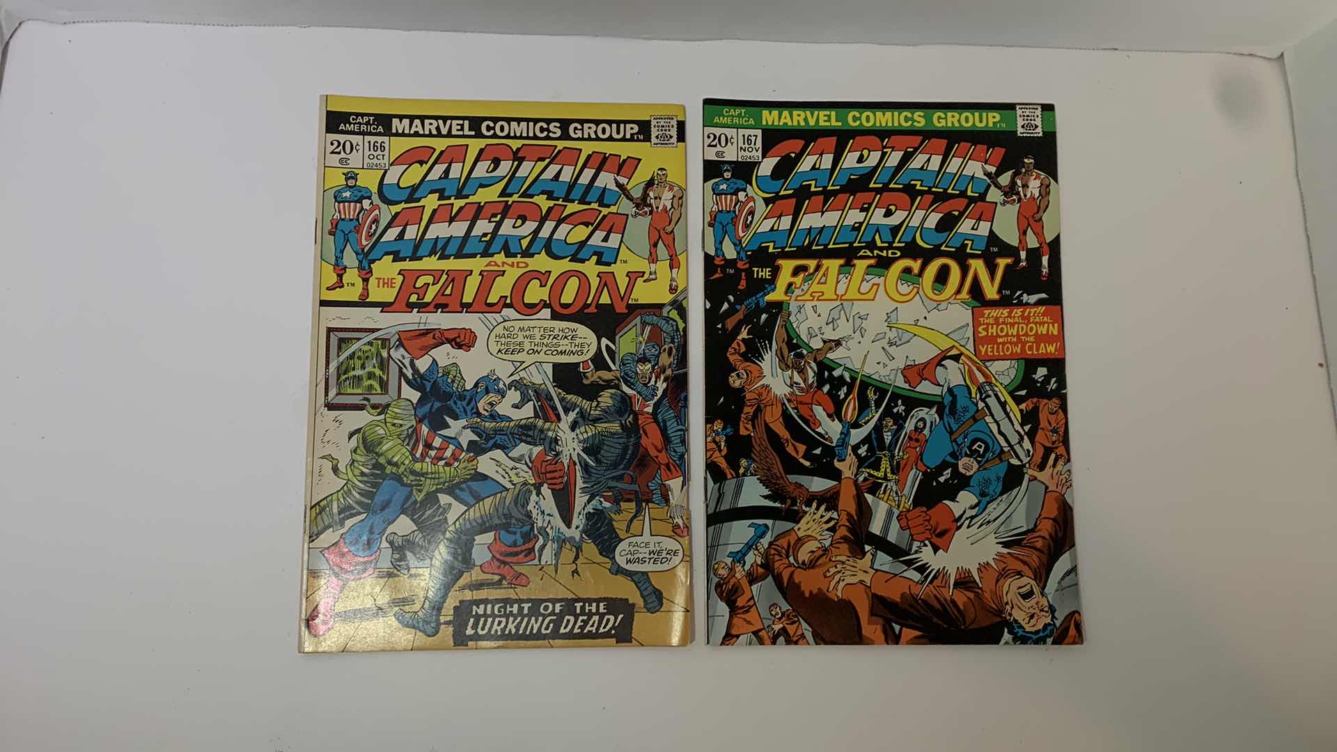 Photo 1 of 2 MARVEL 1973 CAPTAIN AMERICA AND THE FALCON COMICS