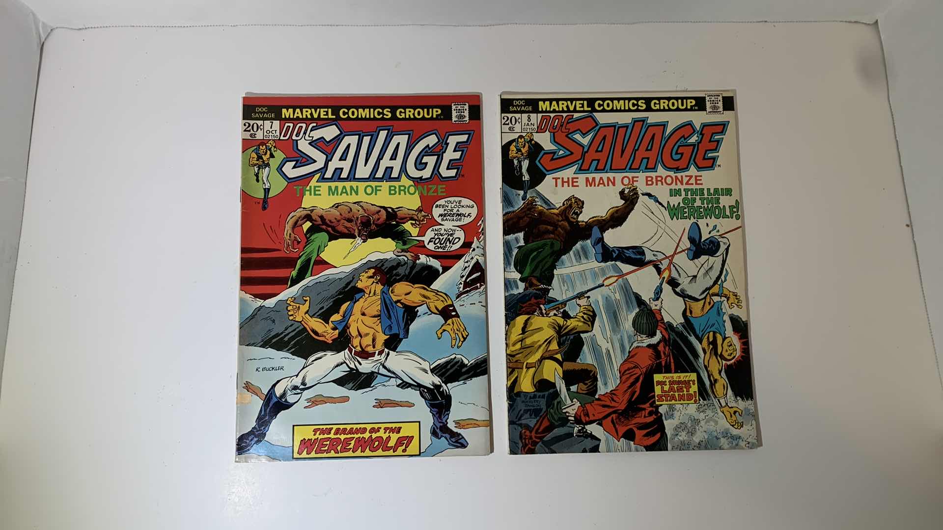 Photo 1 of 2 MARVEL 1973 DOC SAVAGE THE MAN OF BRONZE COMICS