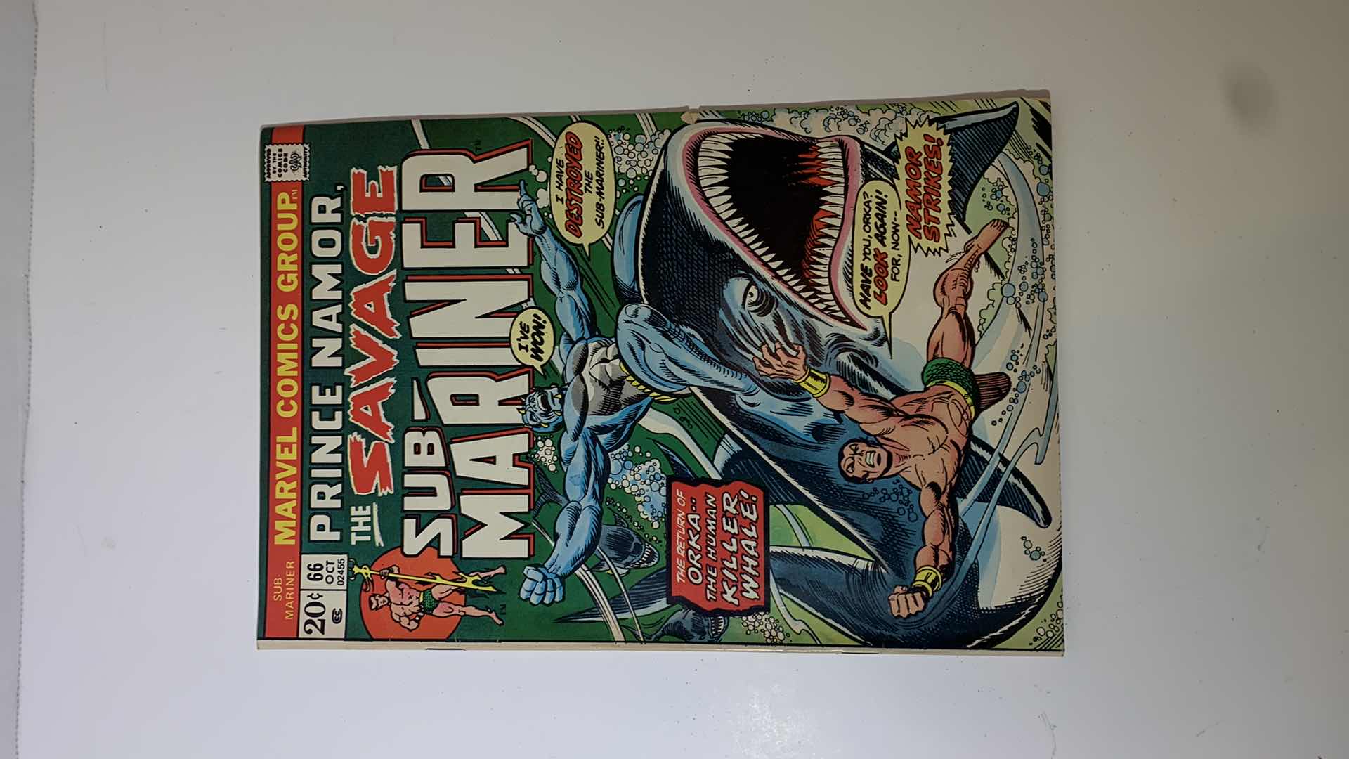 Photo 1 of MARVEL 1973 PRINCE NAMOR THE SAVAGE SUB-MARINER COMIC