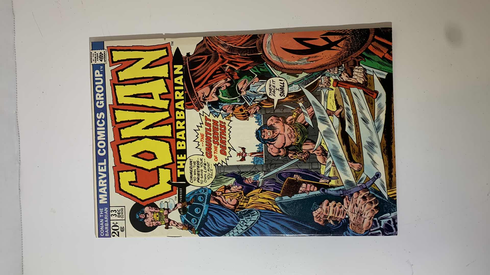 Photo 1 of MARVEL 1973 CONAN THE BARBARIAN COMIC