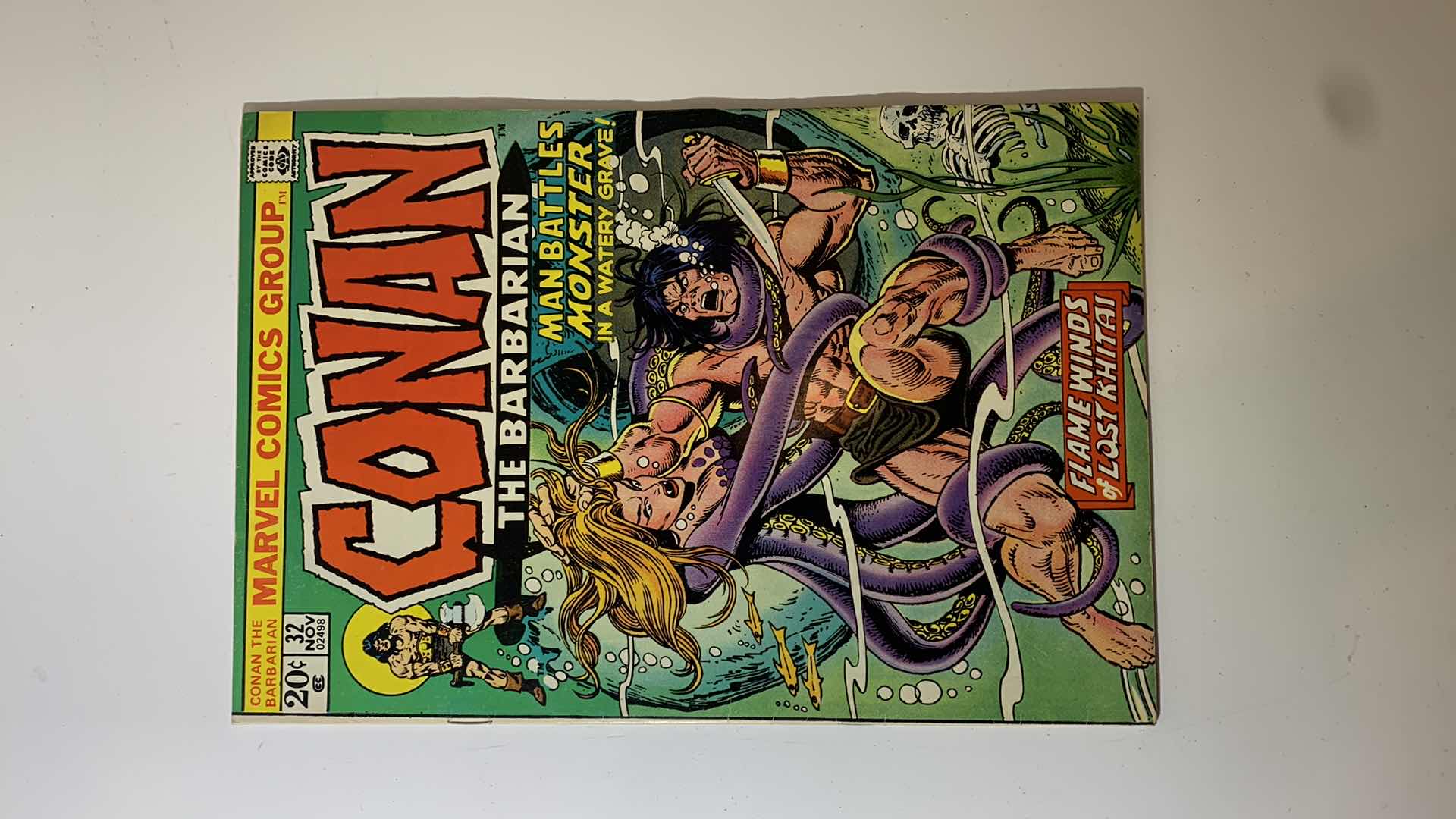 Photo 1 of MARVEL 1973 CONAN THE BARBARIAN COMIC