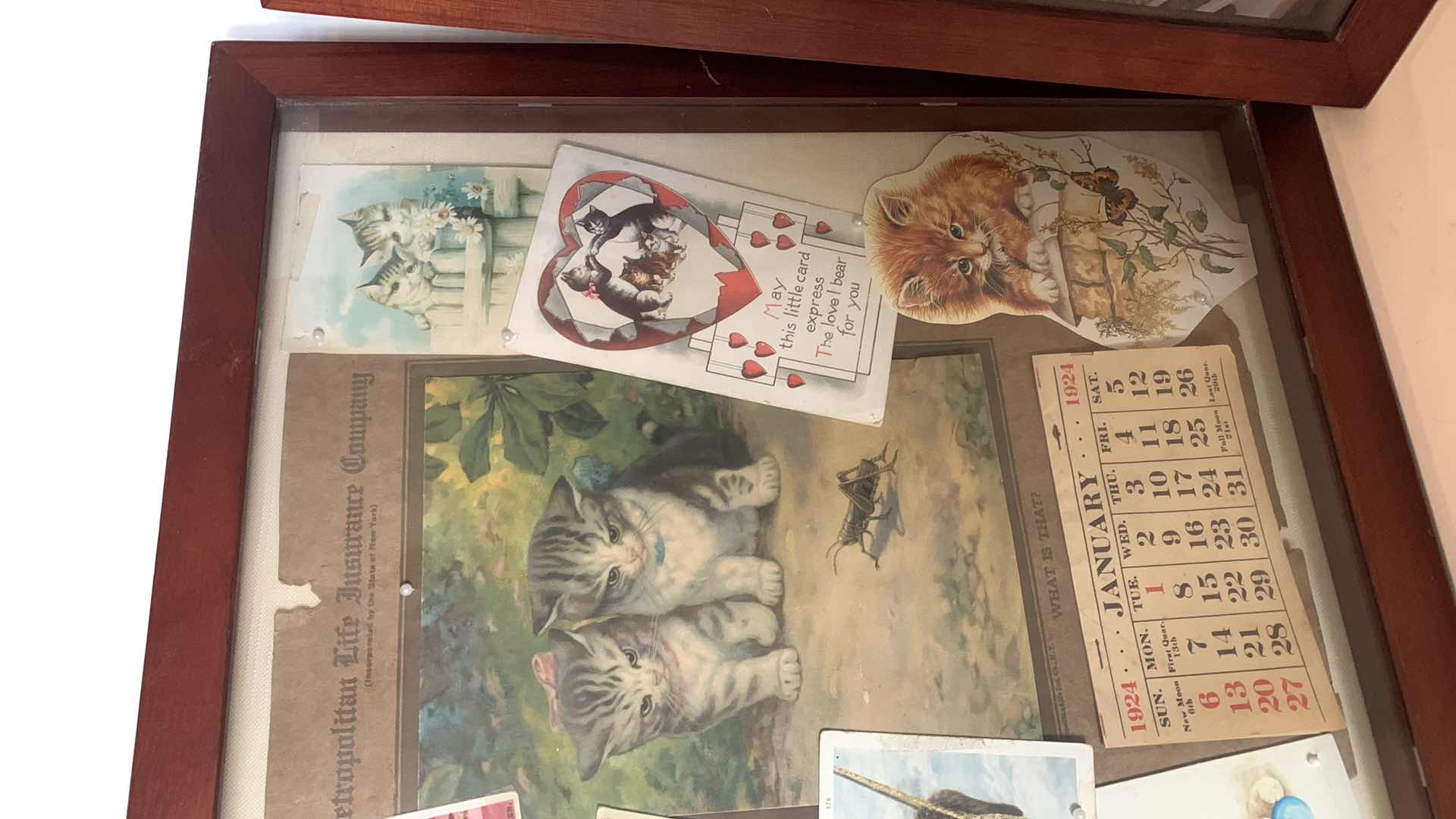 Photo 3 of CAT COLLAGES IN PICTURE FRAME 16” TALL