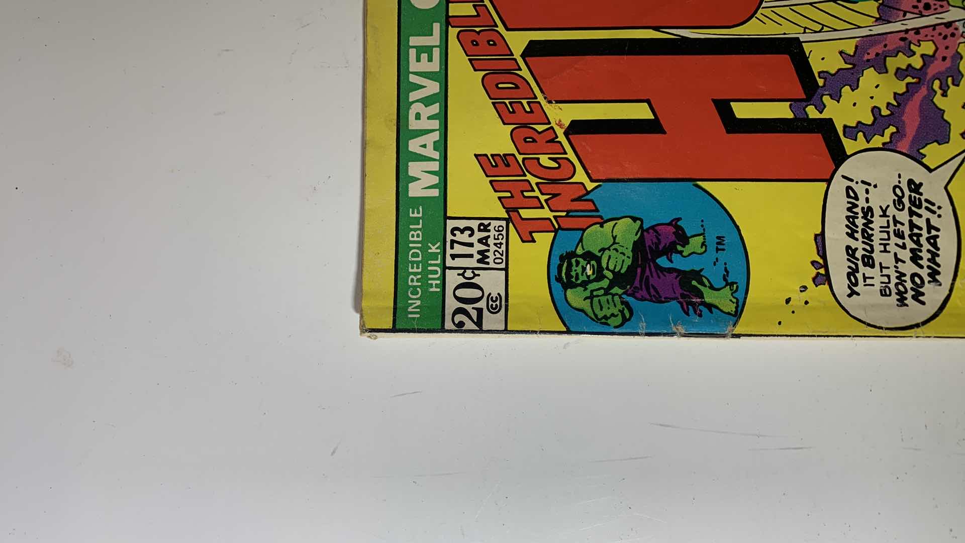 Photo 1 of MARVEL 1973 THE INCREDIBLE HULK COMIC