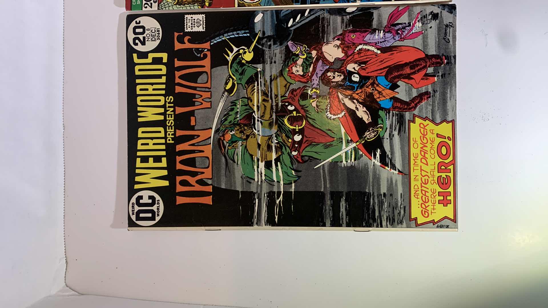 Photo 2 of DC AND MARVEL 1973 AND 1975 IRON-WOLF, CRYPT OF SHADOWS, AND WEIRD WONDER TALES COMICS