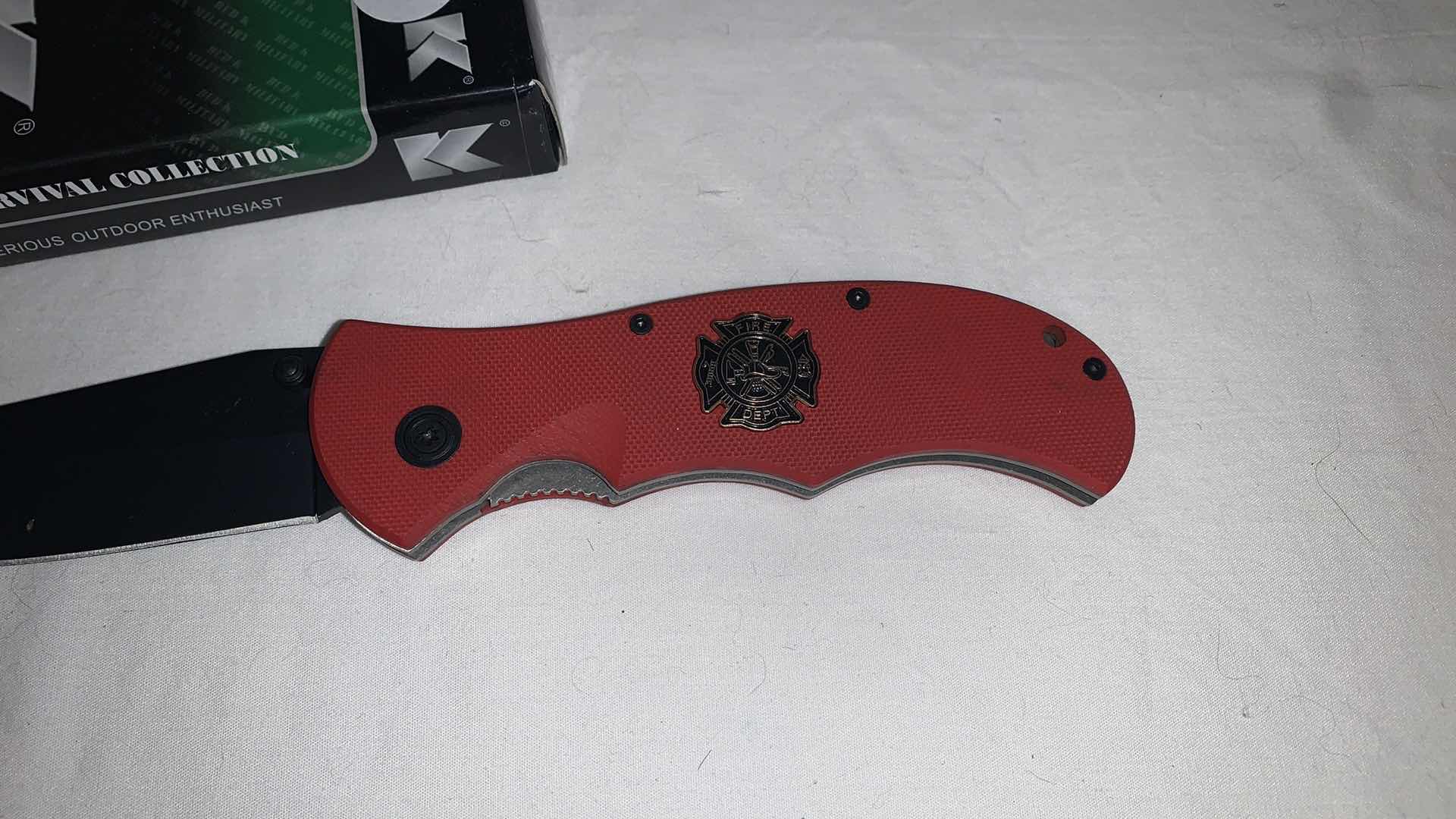 Photo 1 of BUD K TACTICAL FIRE DEPT KNIFE