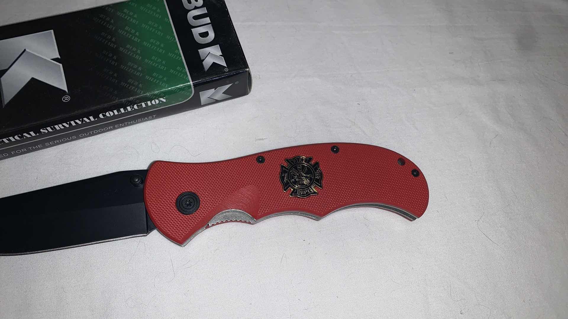 Photo 2 of BUD K TACTICAL FIRE DEPT KNIFE