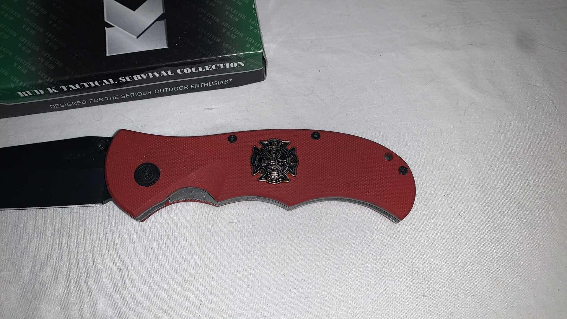 Photo 1 of BUD K TACTICAL FIRE DEPT KNIFE