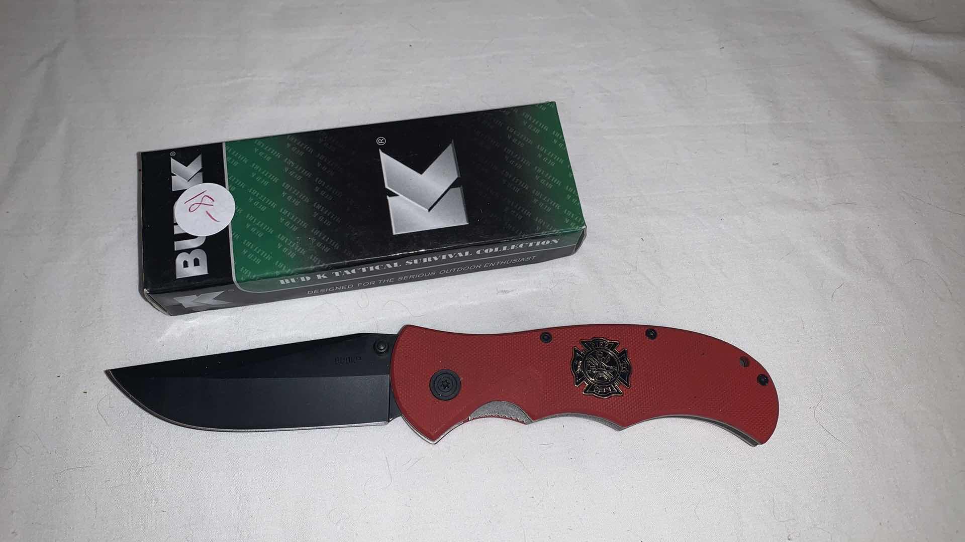 Photo 1 of BUD K TACTICAL FIRE DEPT KNIFE