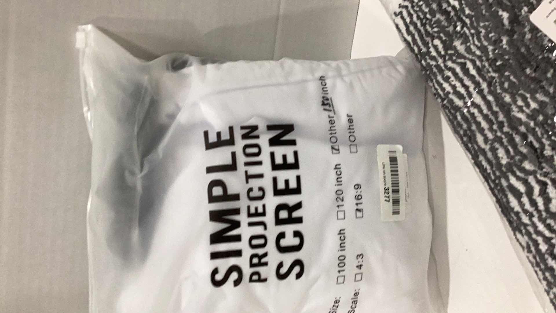 Photo 1 of 150 INCH 16:9 PROJECTION SCREEN AND RUG