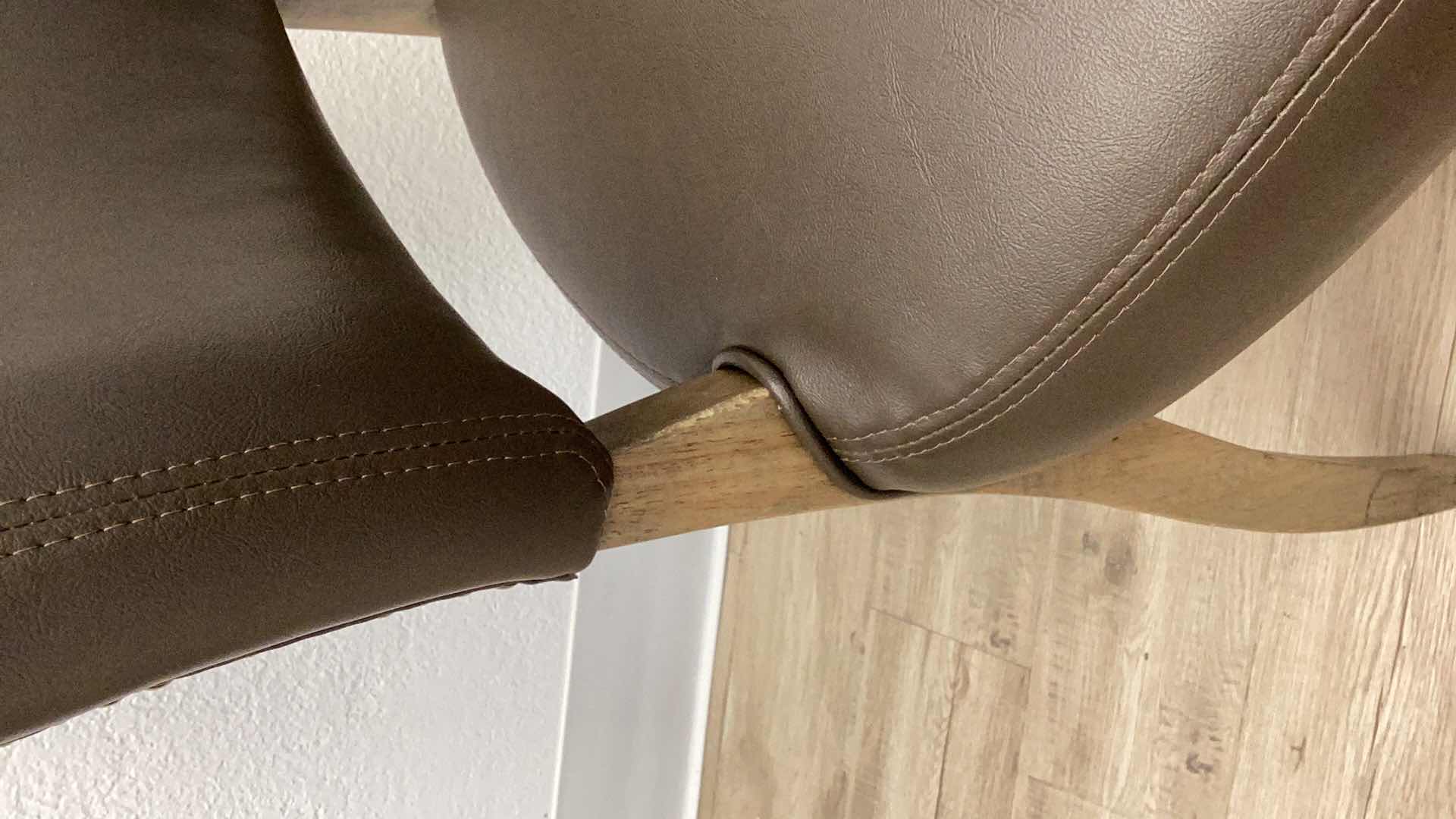 Photo 6 of LEATHER DUKE DINING CHAIR WITH NAIL HEAD TRIM