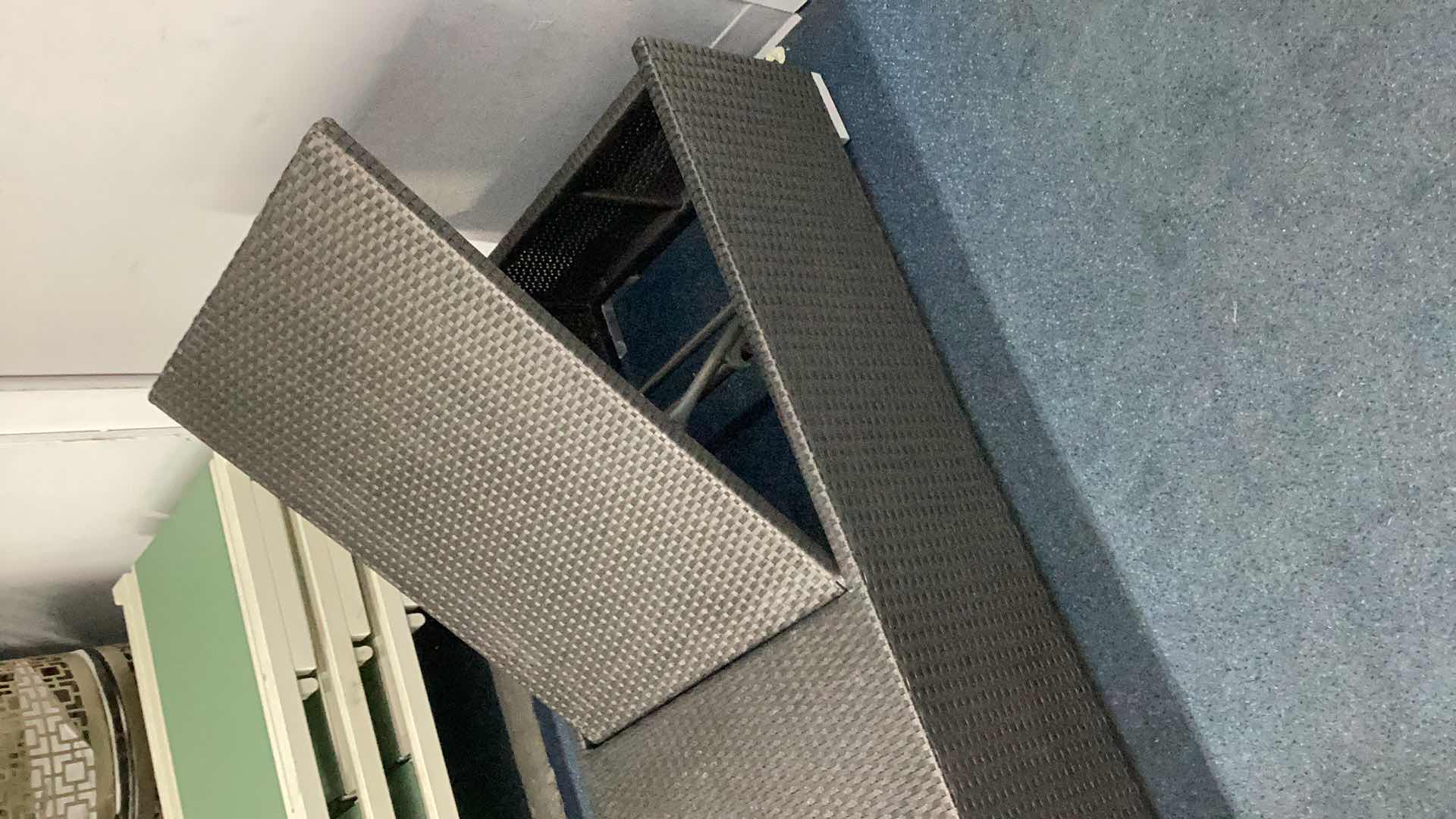 Photo 2 of BASKET WEAVE POOL LOUNGE CHAIR 26” X 79” H 14”