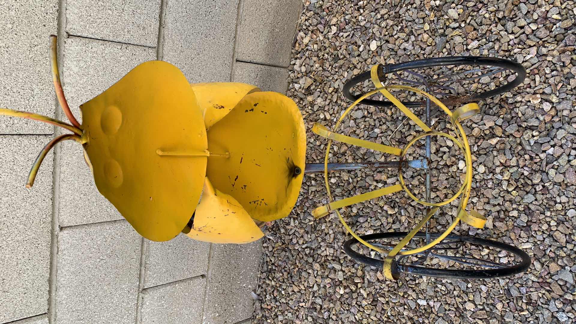 Photo 1 of METAL DUCK ON A BICYCLE 33” TALL