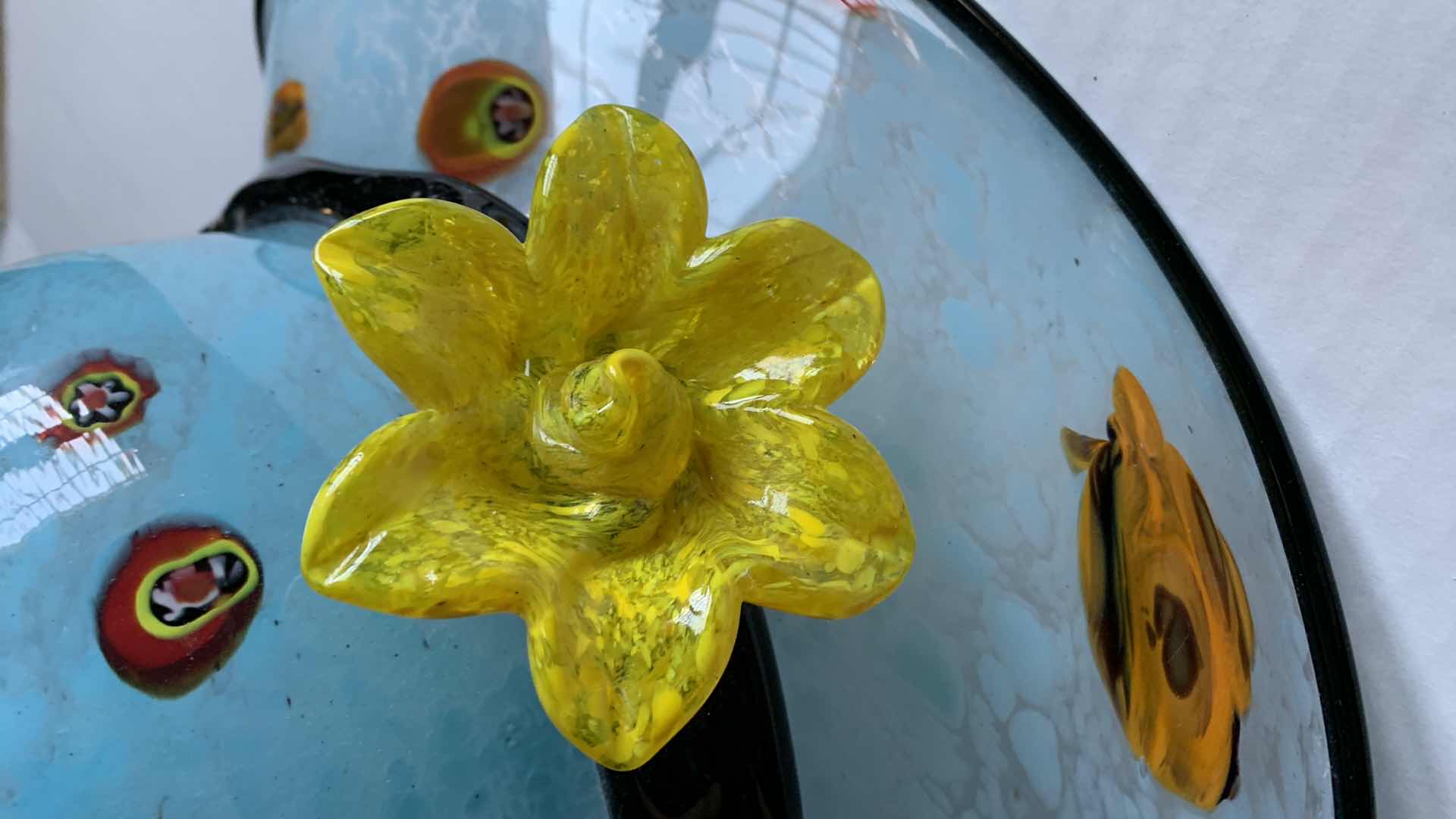 Photo 1 of VINTAGE MURANO MILLEFIORI BLOWN GLASS HAT 14”