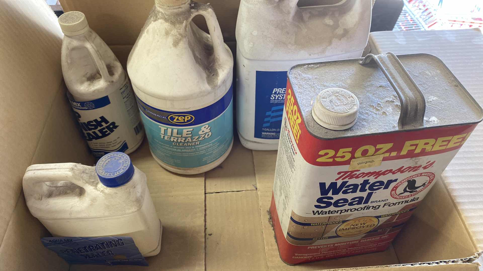 Photo 1 of BOX OF GARAGE SUPPLIES