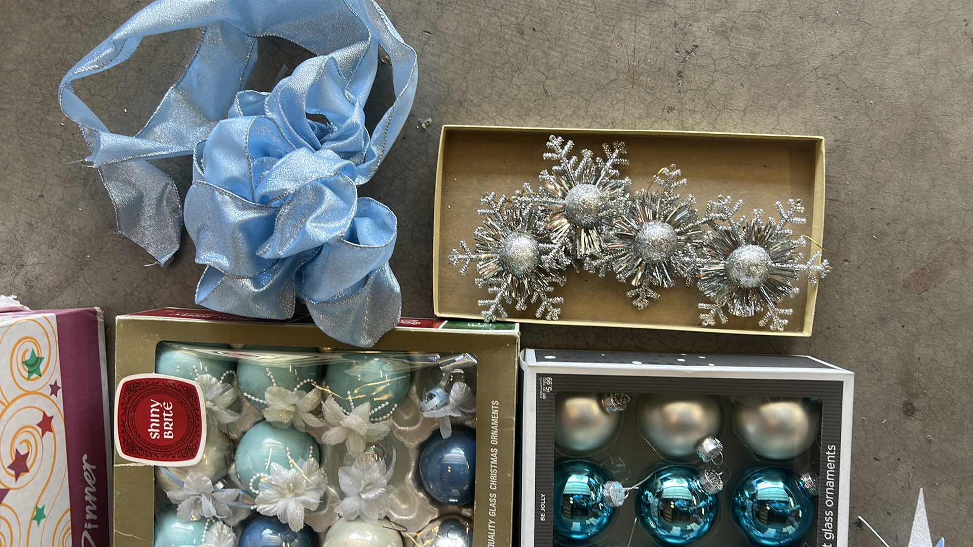 Photo 1 of BLUE AND SILVER CHRISTMAS DECOR