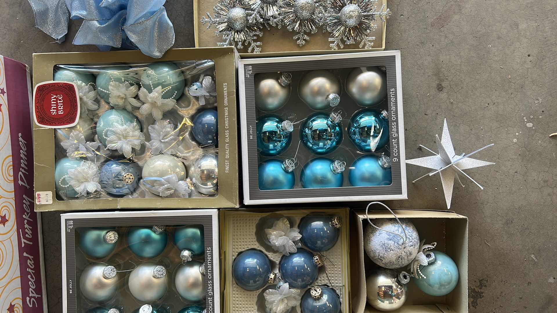 Photo 1 of BLUE AND SILVER CHRISTMAS DECOR