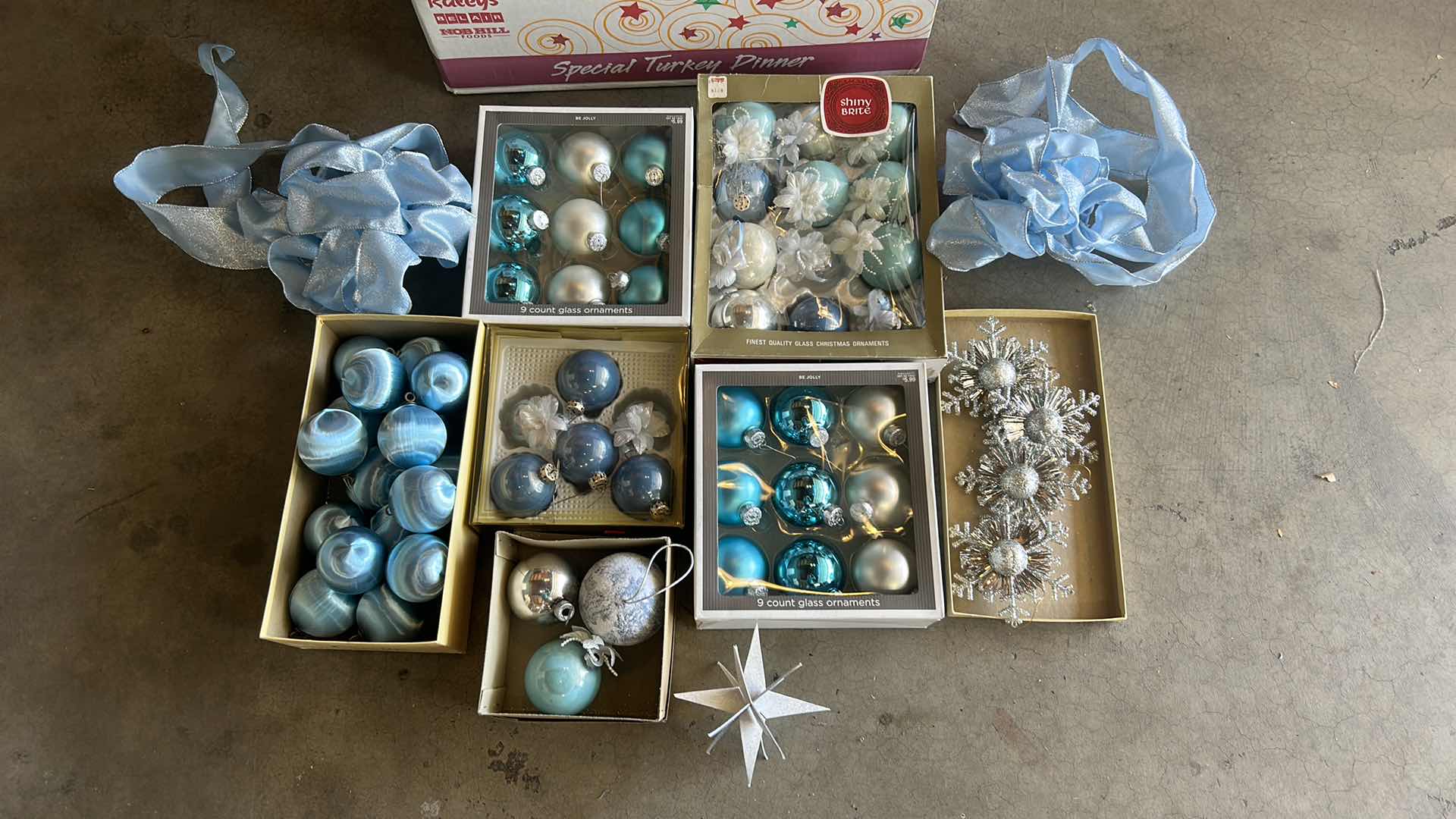 Photo 1 of BLUE AND SILVER CHRISTMAS DECOR
