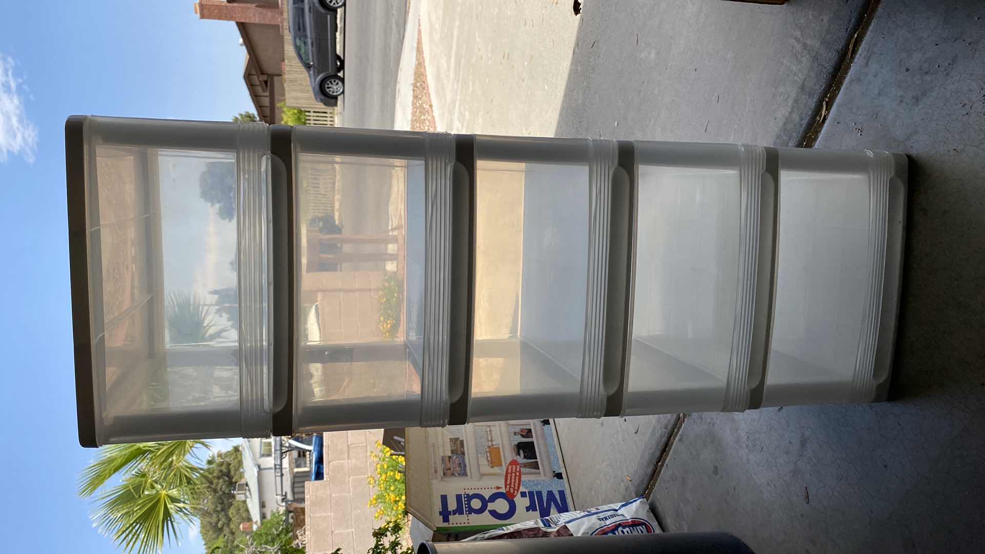 Photo 1 of 5 DRAWER IRIS PLASTIC STORAGE 14” X 15” H41.5”