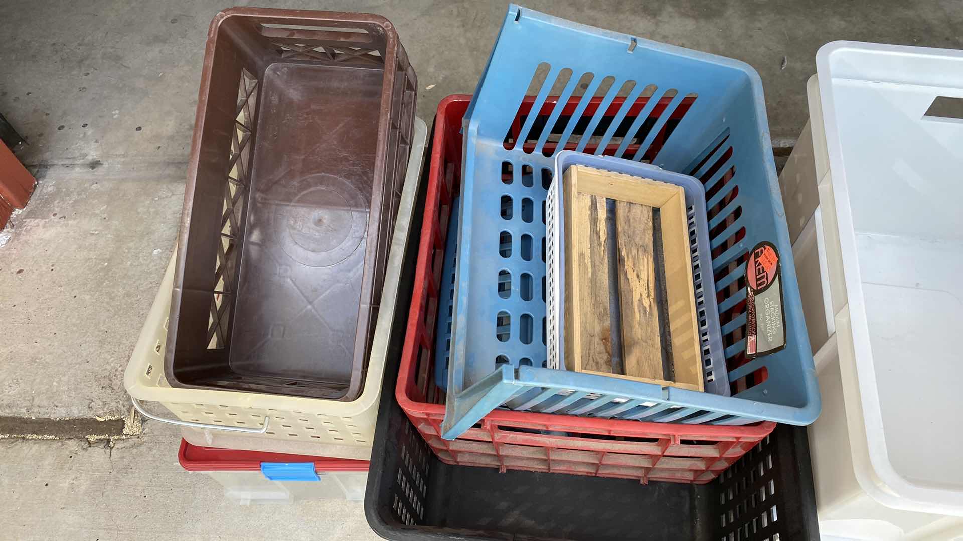 Photo 1 of ASSORTED TOTES AND CRATES