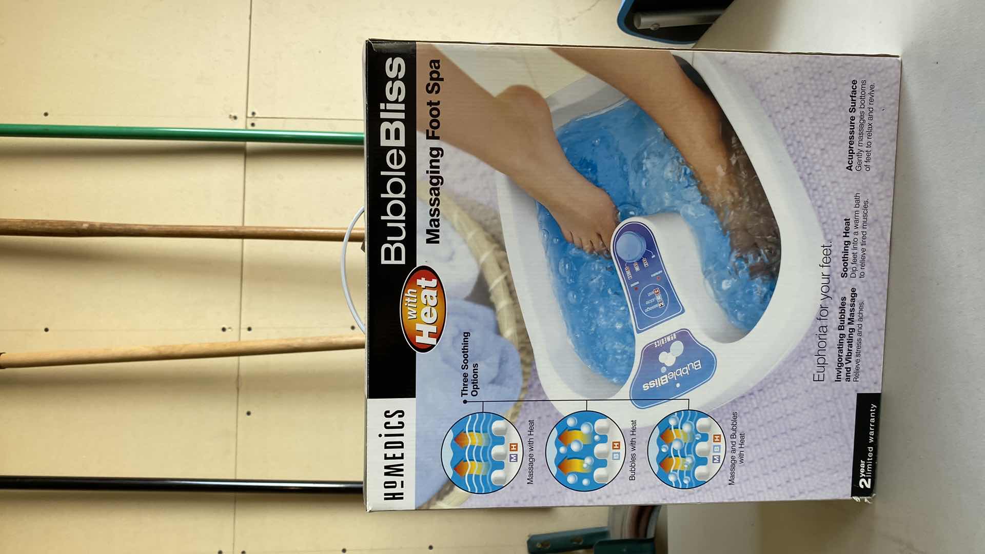 Photo 1 of HOMEDICS BUBBLE BLISS FOOT BATH