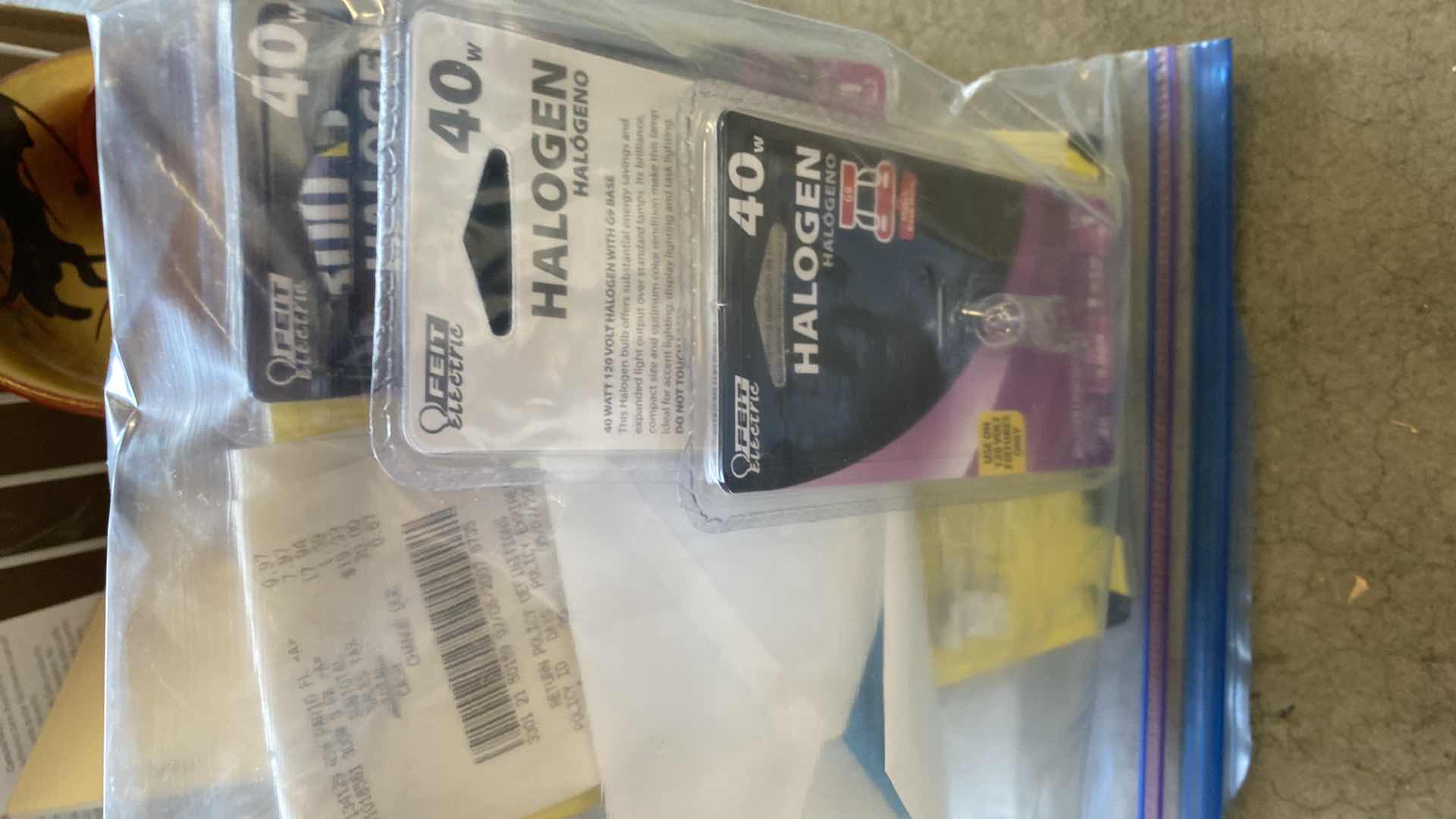 Photo 1 of ASSORTED HOUSEHOLD ITEMS BULBS FIRE EXTINGUISHER AND MORE