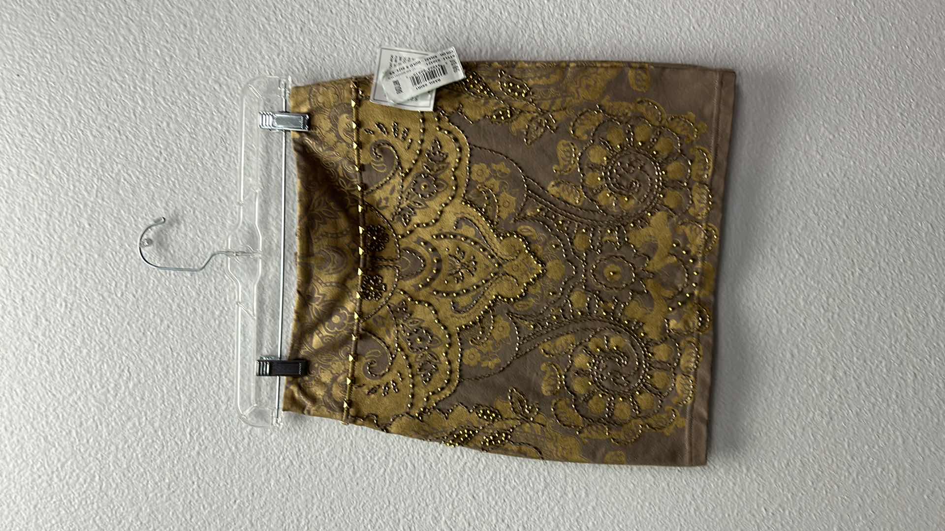 Photo 1 of NWT WOMEN'S SIZE XS - Embellished gold mini skirt