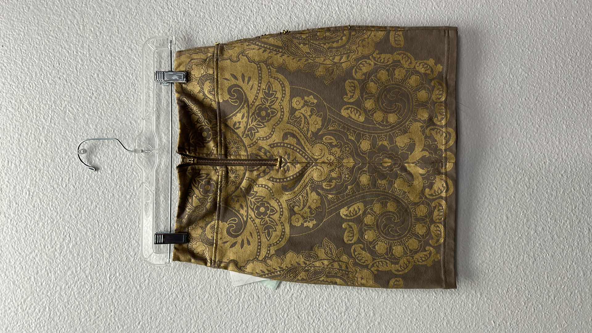 Photo 1 of NWT WOMEN'S SIZE XS - Embellished gold mini skirt