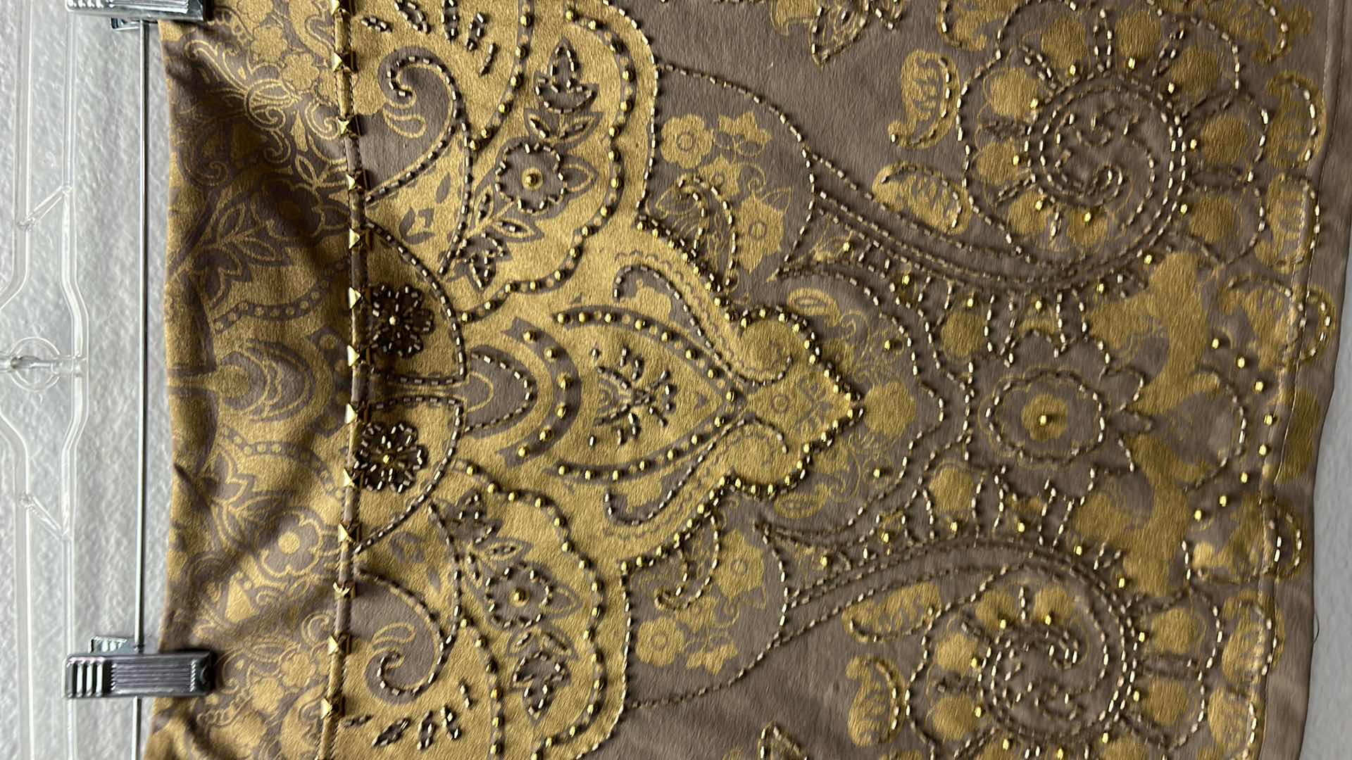 Photo 1 of NWT WOMEN'S SIZE XS - Embellished gold mini skirt