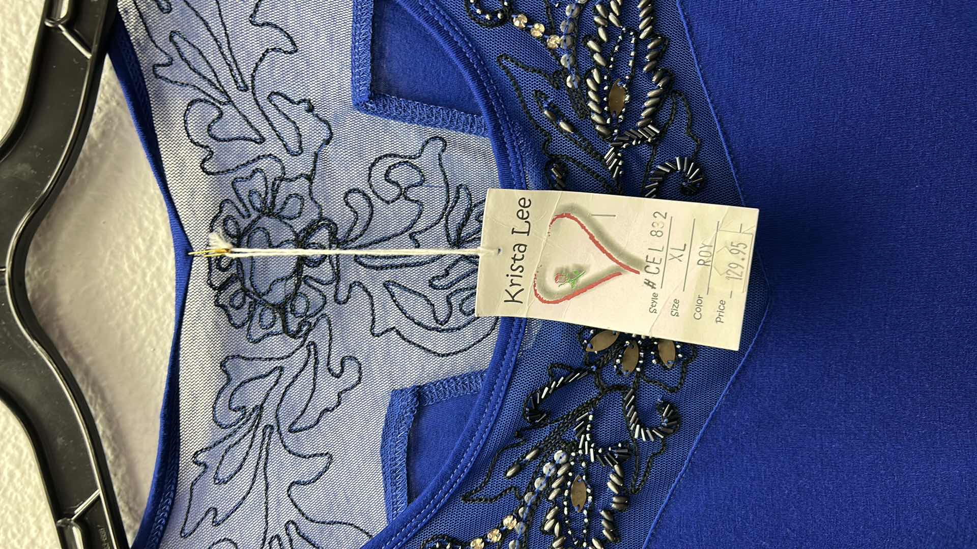 Photo 1 of NWT WOMEN'S SIZE XL- royal blue embellished top/dress $129.95