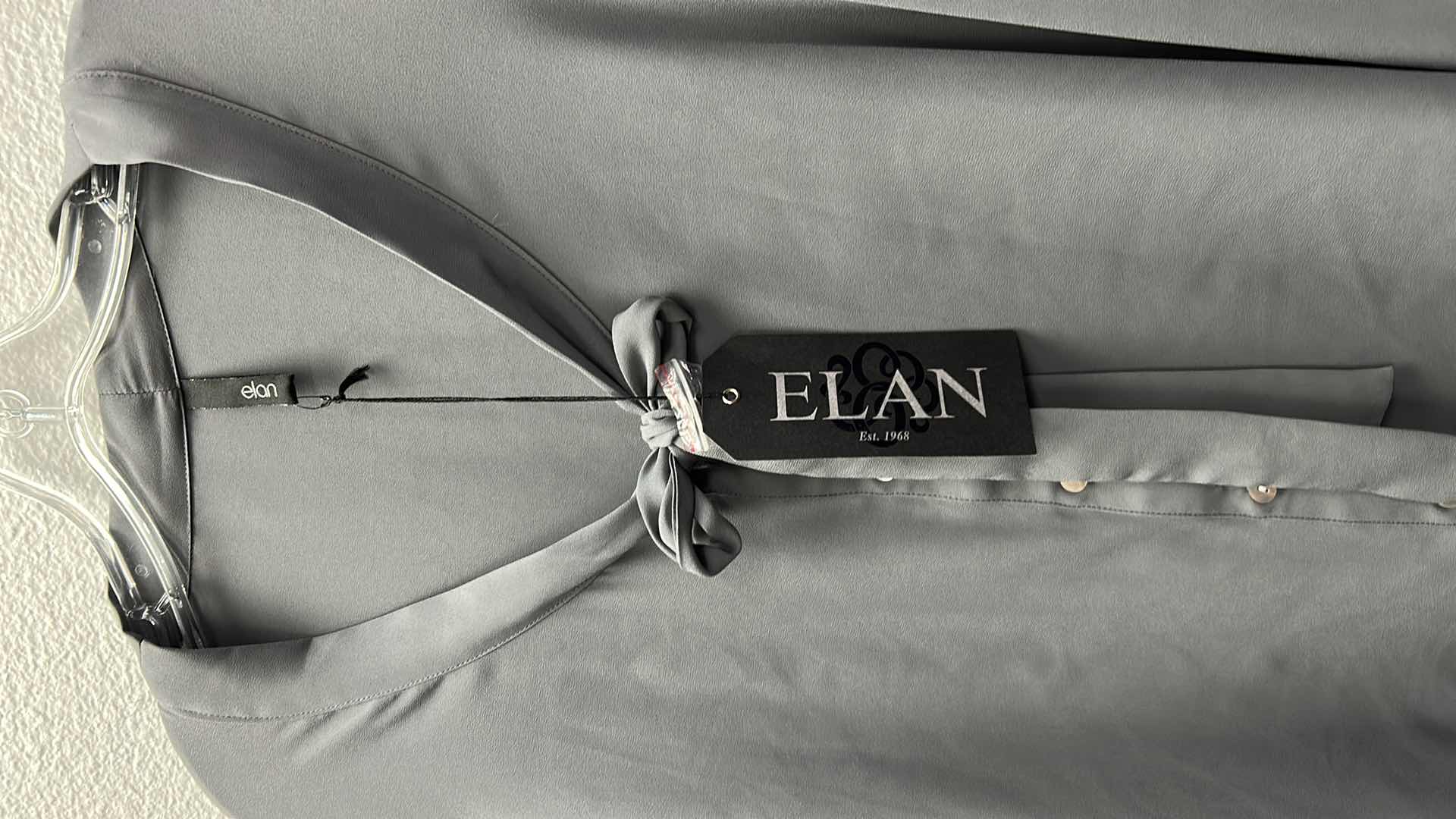 Photo 1 of NWT WOMEN'S SIZE MEDIUM - Gray blouse  $59.95