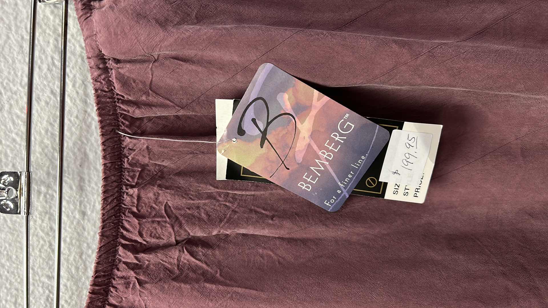 Photo 1 of NWT WOMEN'S SIZE MEDIUM - 100% BEMBERG FABRIC 2 PIECE SET