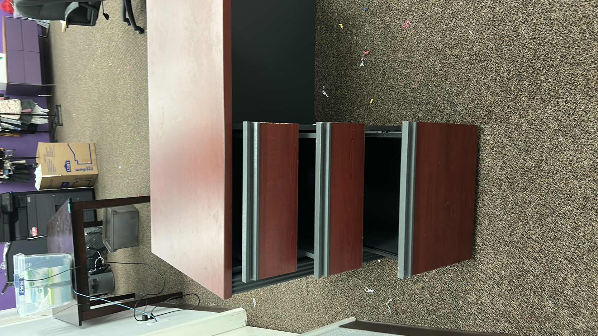 Photo 1 of WORK  STATION WITH  THREE DRAWERS 44" X 24" H 30" 